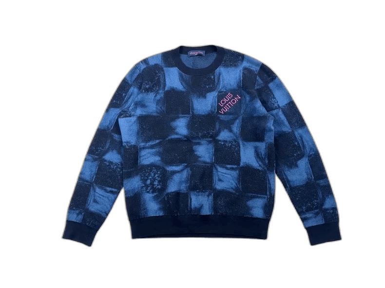 Louis Vuitton Louis Vuitton Checkerboard Knit Sweater -2505 Size US XL / EU 56 / 4 - 1 Thumbnail