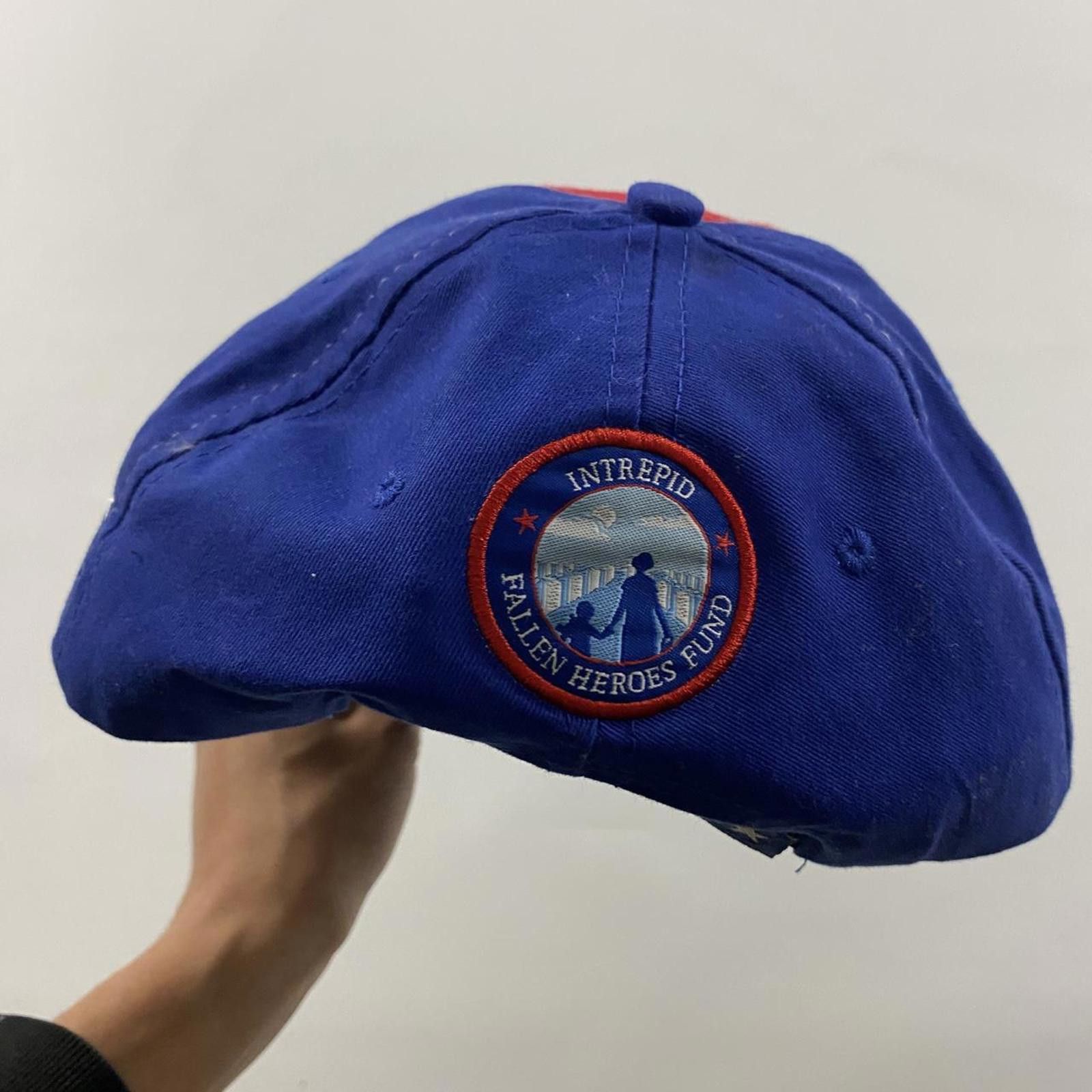 Vintage American Vintage Men's Blue and Multi Hat Size ONE SIZE - 4 Thumbnail