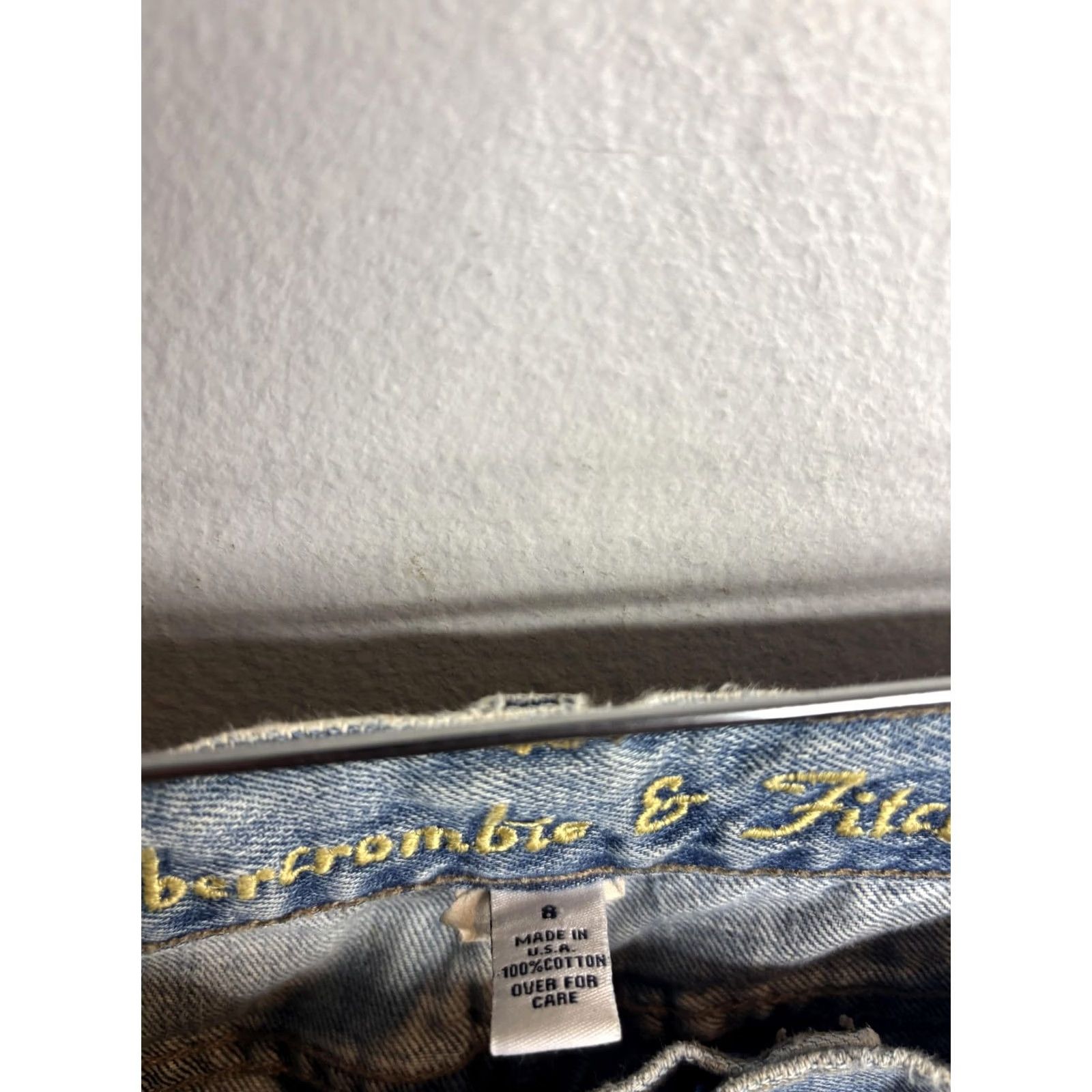 Abercrombie & Fitch Abercrombie & Fitch Jeans Womens 8 Blue Distressed Bootcut Embroidered Floral USA Size 30" / US 8 / IT 44 - 4 Thumbnail