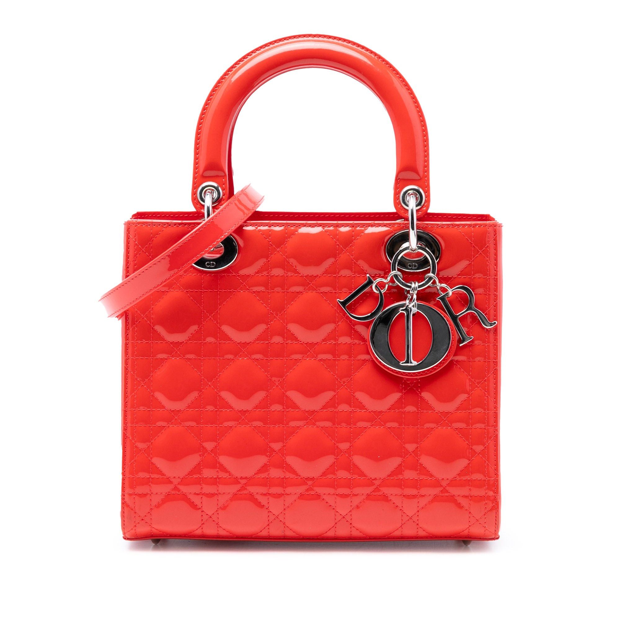 Dior Medium Patent Cannage Lady Dior Size ONE SIZE - 1 Thumbnail