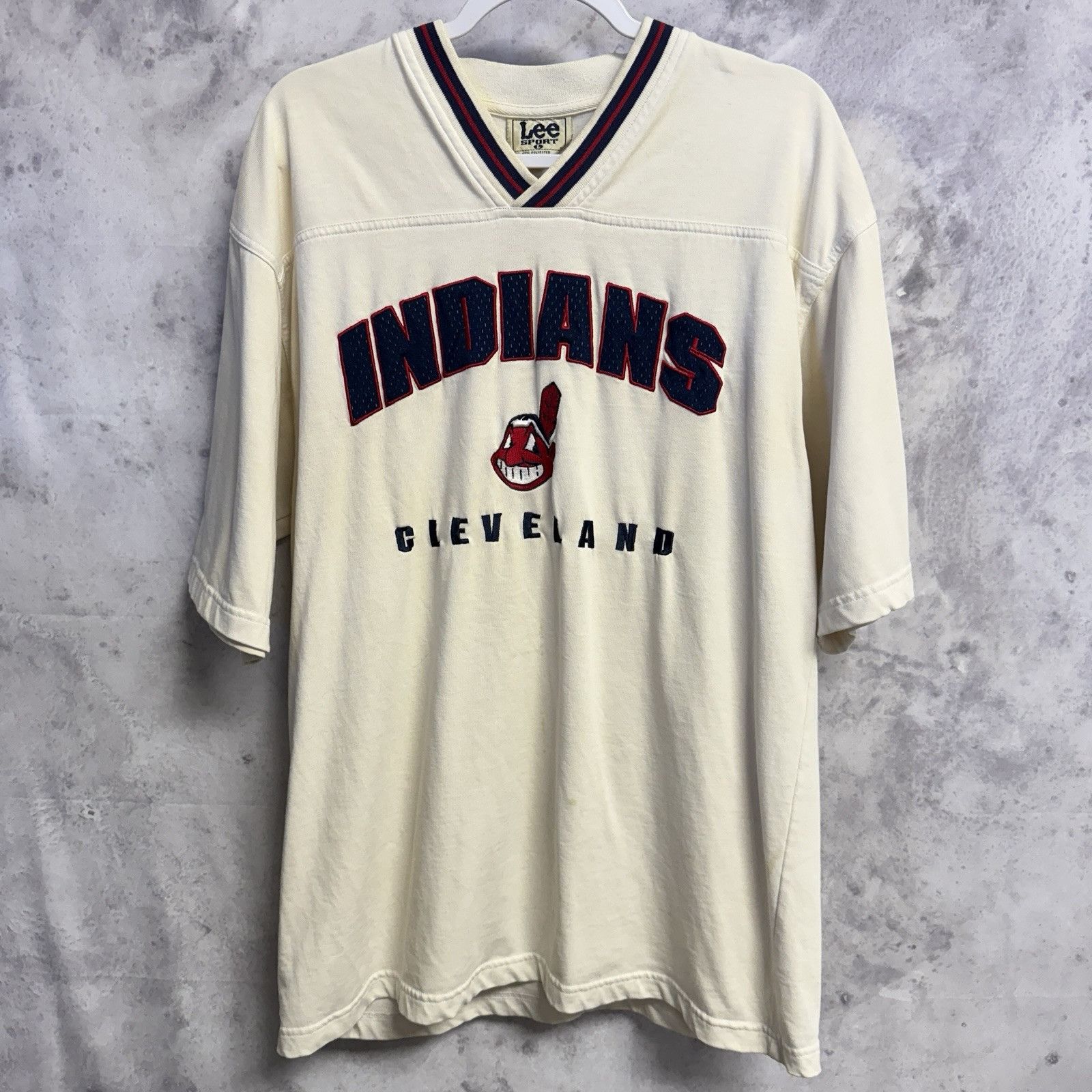 Lee × MLB × Vintage Vintage Cleveland Indians Lee Sport T Shirt Mens Large MLB E Size US L / EU 52-54 / 3 - 1 Thumbnail