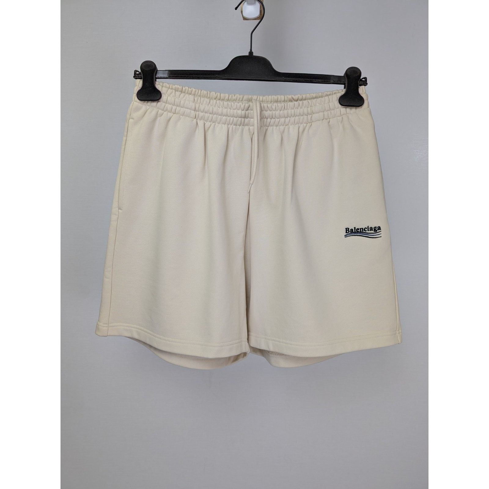 Balenciaga o1rshd1 Embro Pol Campgn Mol Boucleti Shorts in Cream Size US 30 / EU 46 - 1 Thumbnail