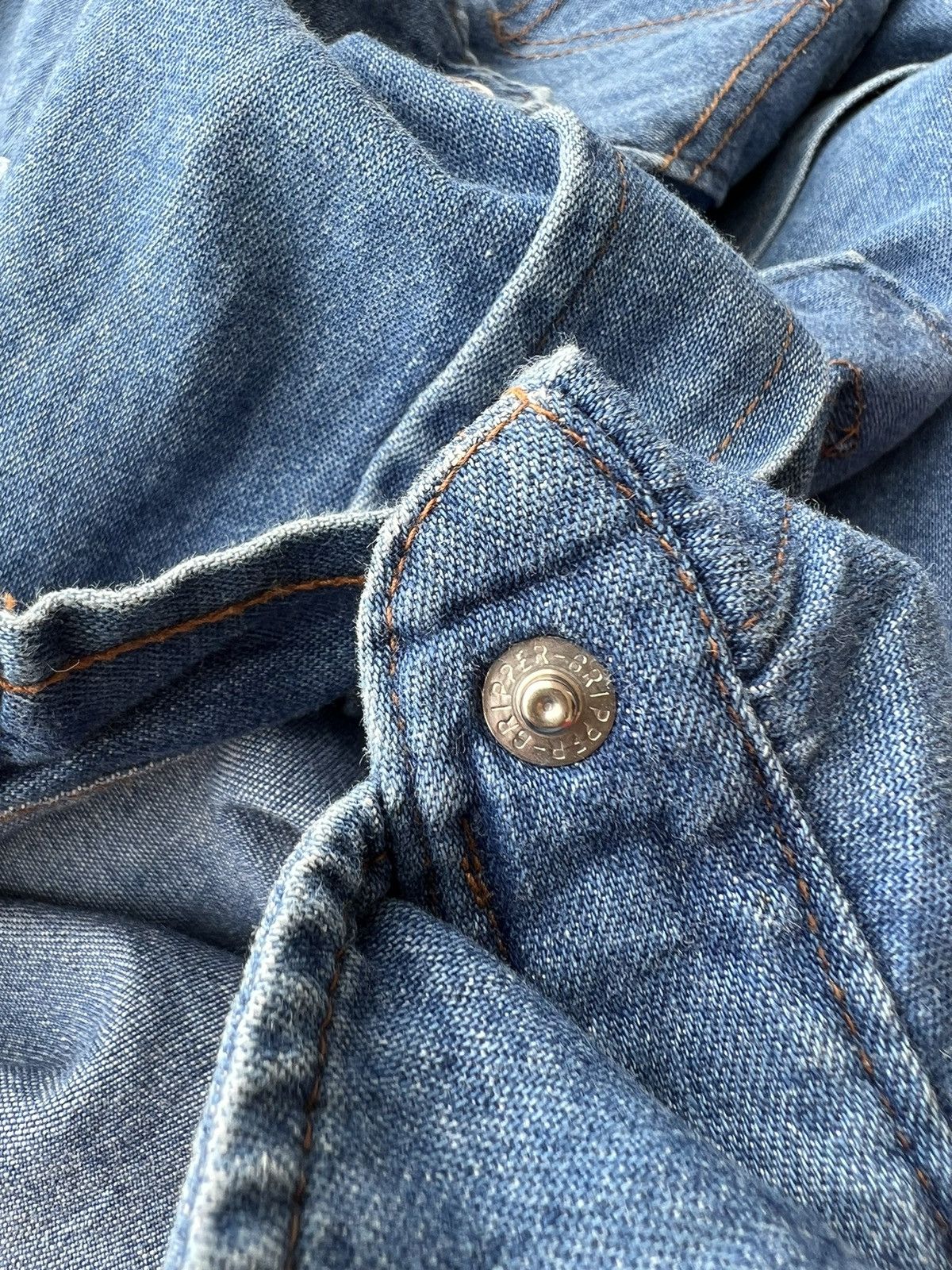 Vintage Vintage 90s Wrangler Blue Bell Lot 27MW Western Denim Shirt Size US M / EU 48-50 / 2 - 20 Thumbnail
