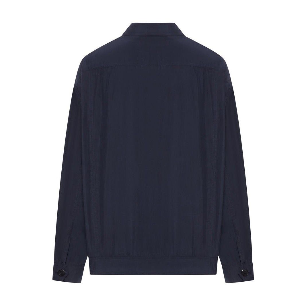 Prada PRADA Blue washed silk Jacket New & Authentic (Women's size: Size S / US 4 / IT 40 - 2 Thumbnail