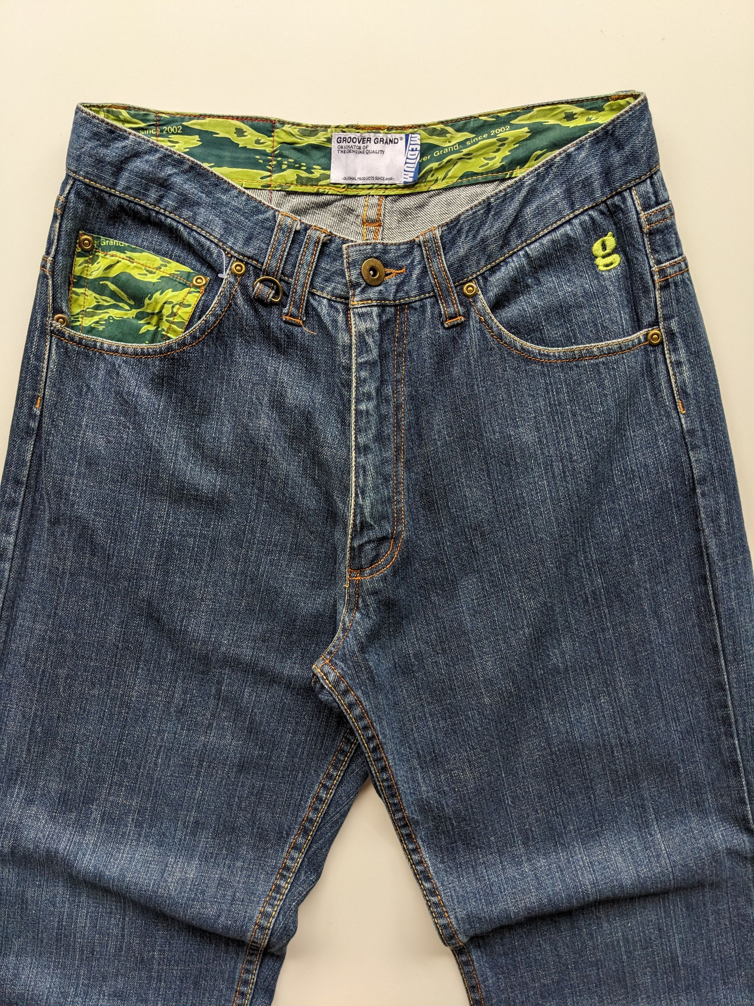 Japanese Brand Japanese brand Groover Grand camo jeans Size US 29 - 4 Thumbnail