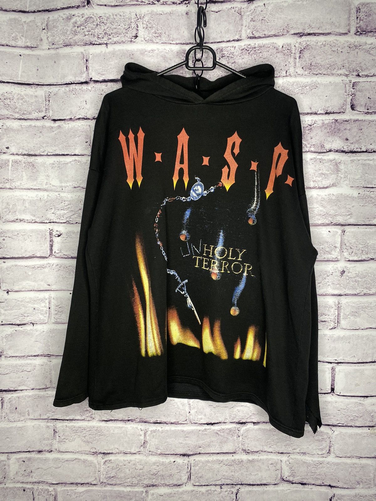 Band Tees Men's vintage rock band W.a.s.p overprint logo hoodies Size US L / EU 52-54 / 3 - 1 Thumbnail