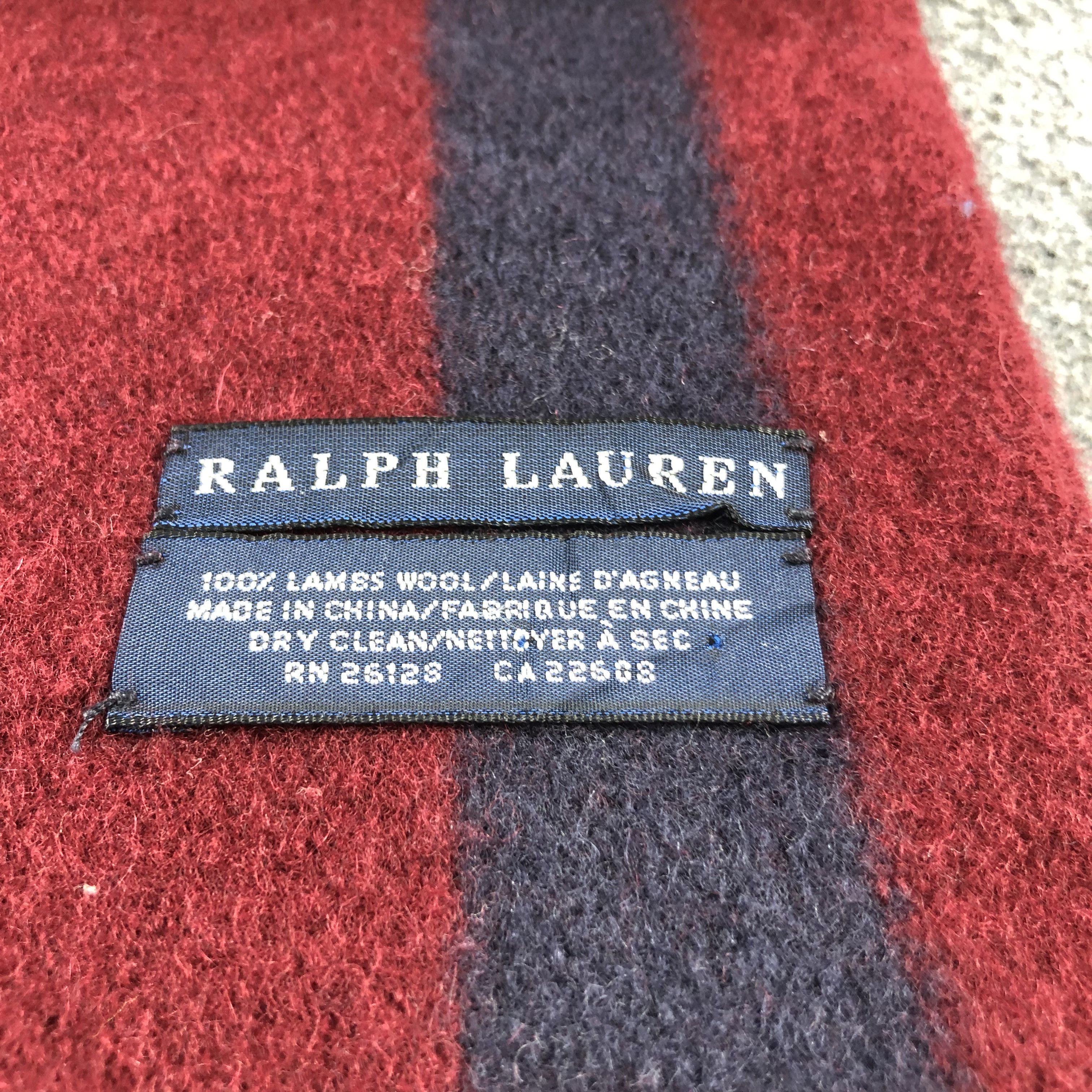Ralph Lauren Ralph Lauren Wool Scarf Muffler V617 Size ONE SIZE - 5 Thumbnail