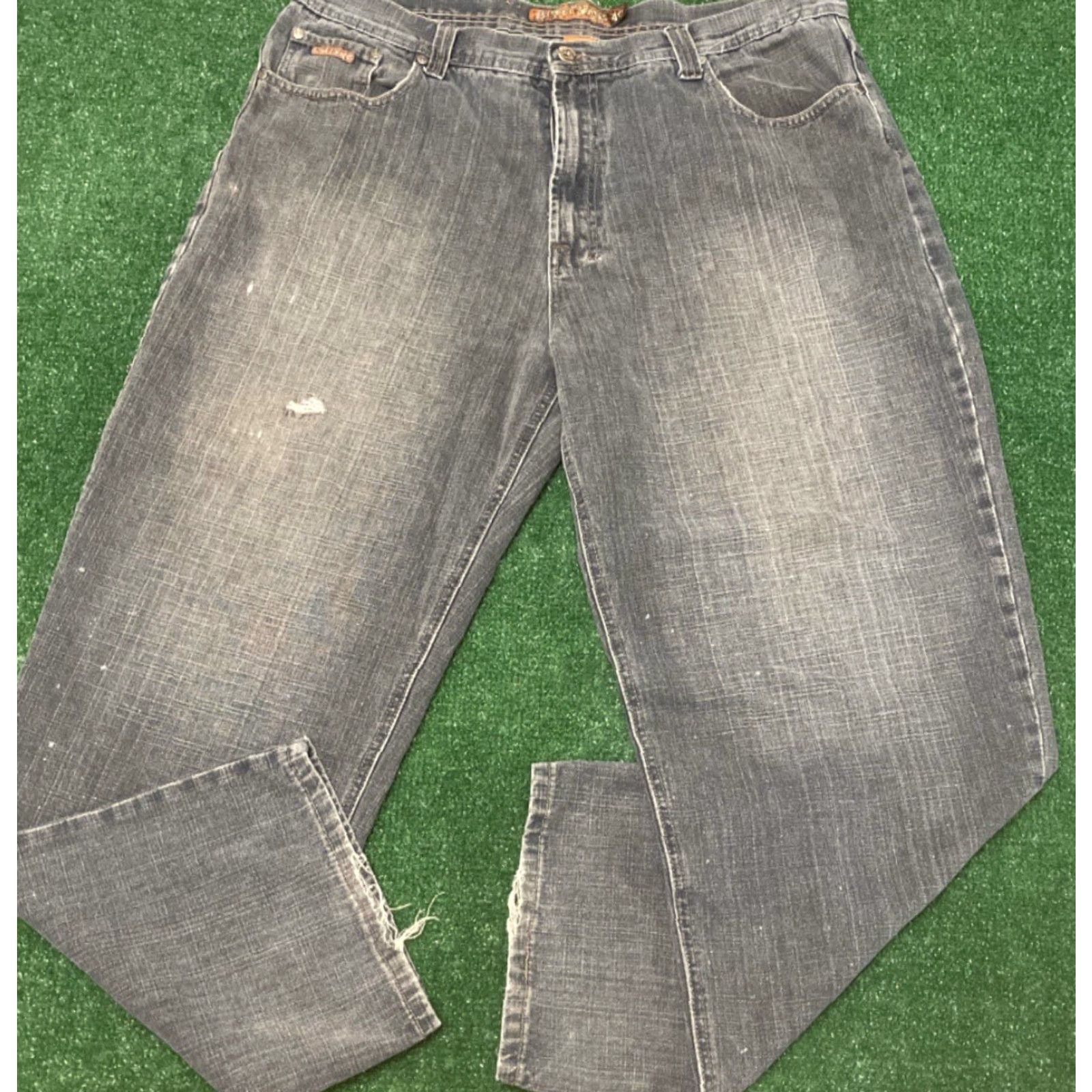 Vintage VINTAGE Street Jeans Jeans Baggy Grunge Hip Hop Y2K VTG Mens 40 Blue Wide-Leg Distressed 40x32 Mens Size US 40 / EU 56 - 4 Thumbnail