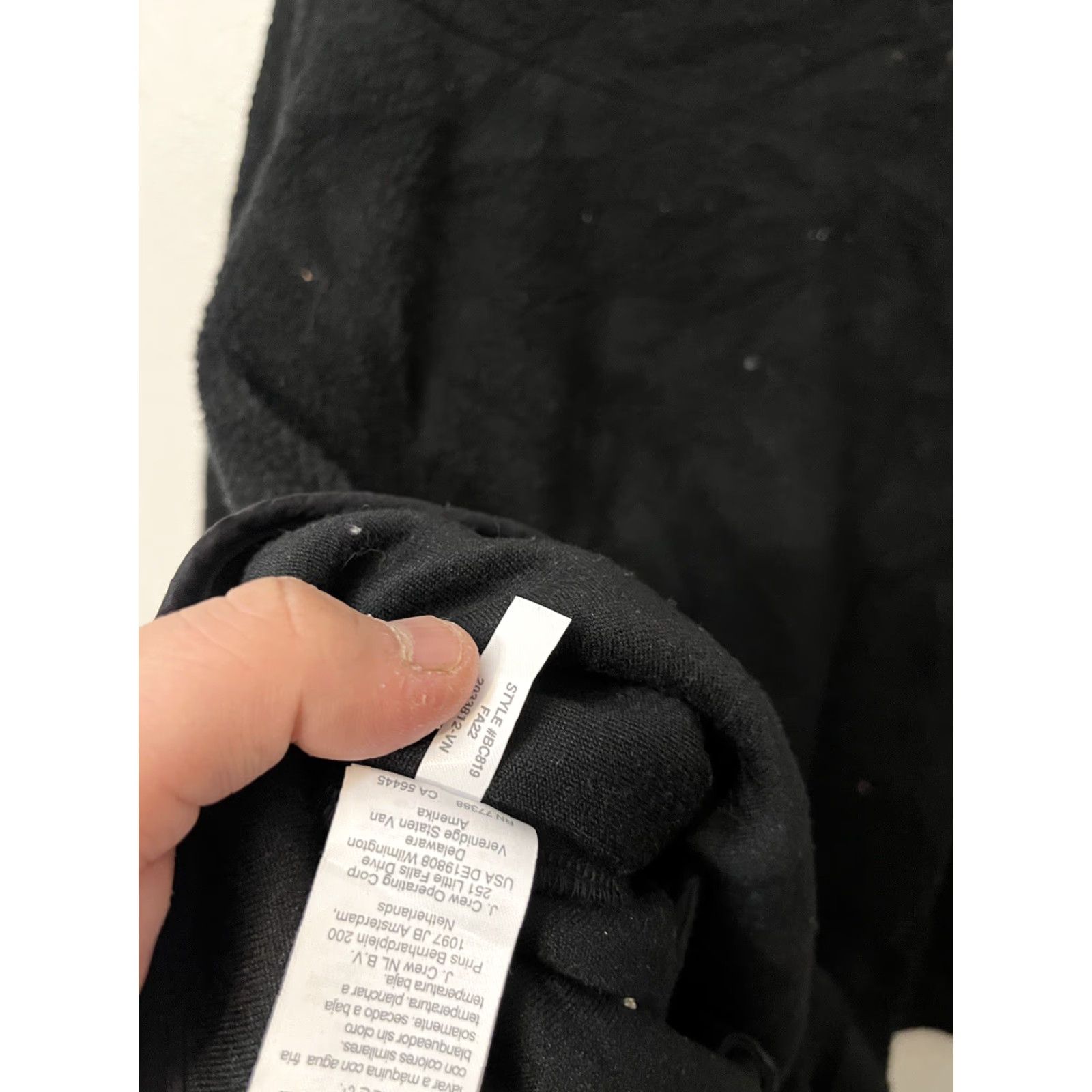 J.Crew J. Crew Coat P Piped Sherpa BC819 PM Black Button Coat, Pocket, Fleece, Cotton, Polyester Lining, Petite Women, Fall Winter, Casual, Basic Jacket Size M / US 6-8 / IT 42-44 - 4 Thumbnail