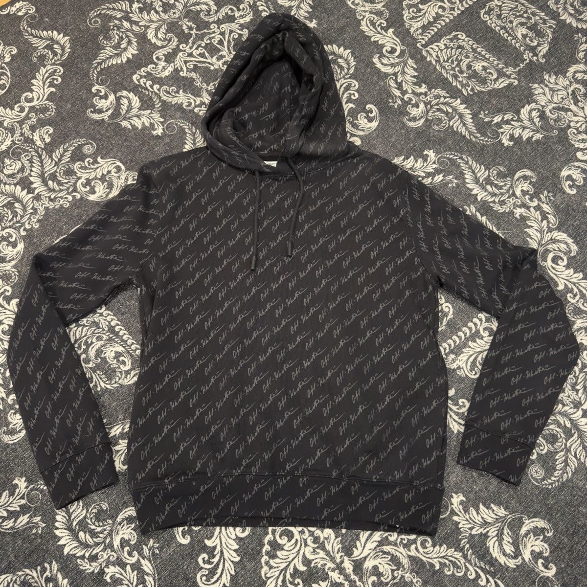 Off-White Off-White Logo-Print Hoodie Size US M / EU 48-50 / 2 - 2 Thumbnail