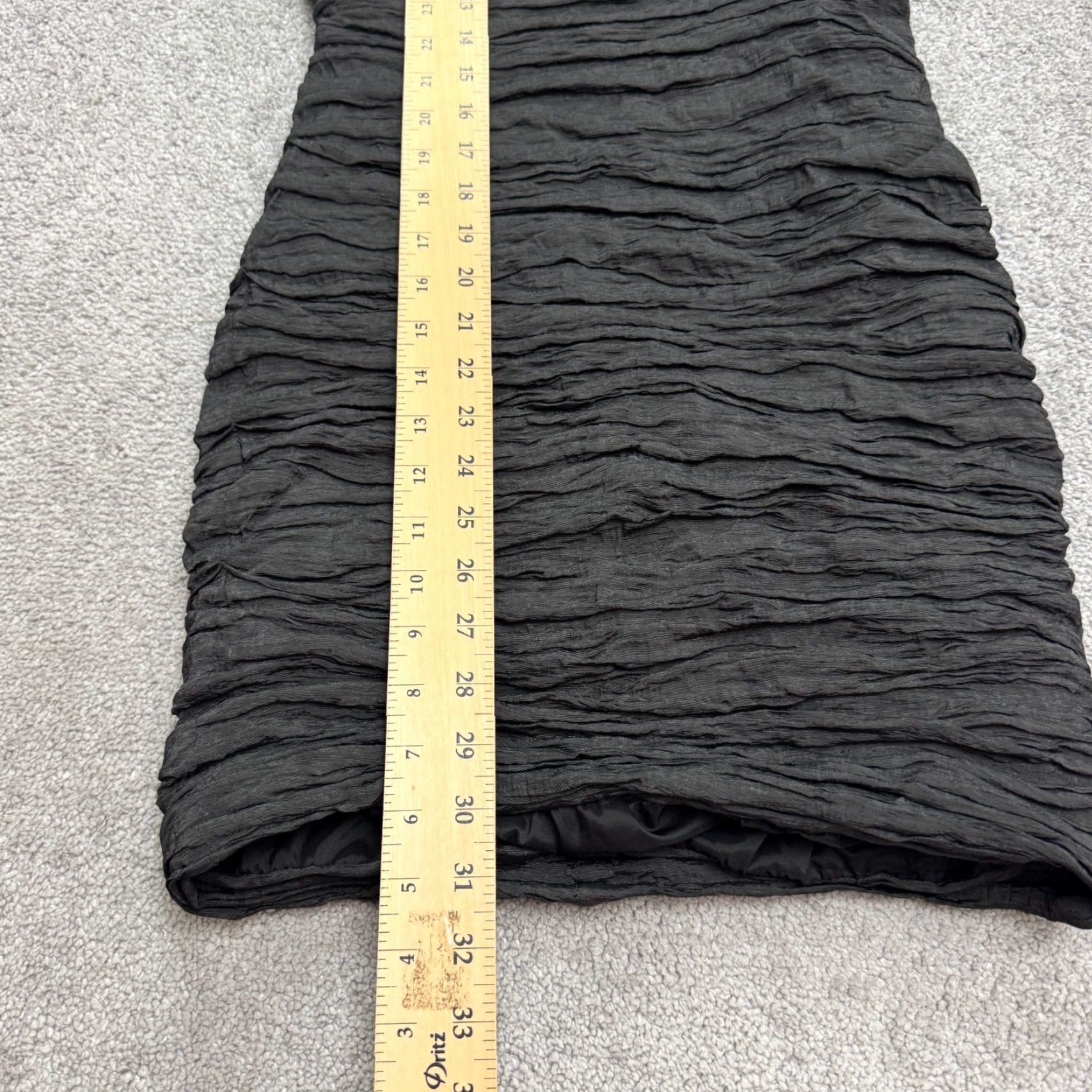 Joseph Ribkoff Joseph Ribkoff Mini Dress Womens 6 Black Ruched Flutter Sleeve Cowl Neck Party/Cocktail Dress Short Sleeve Solid Polyester Designer Classic Size M / US 6-8 / IT 42-44 - 6 Thumbnail
