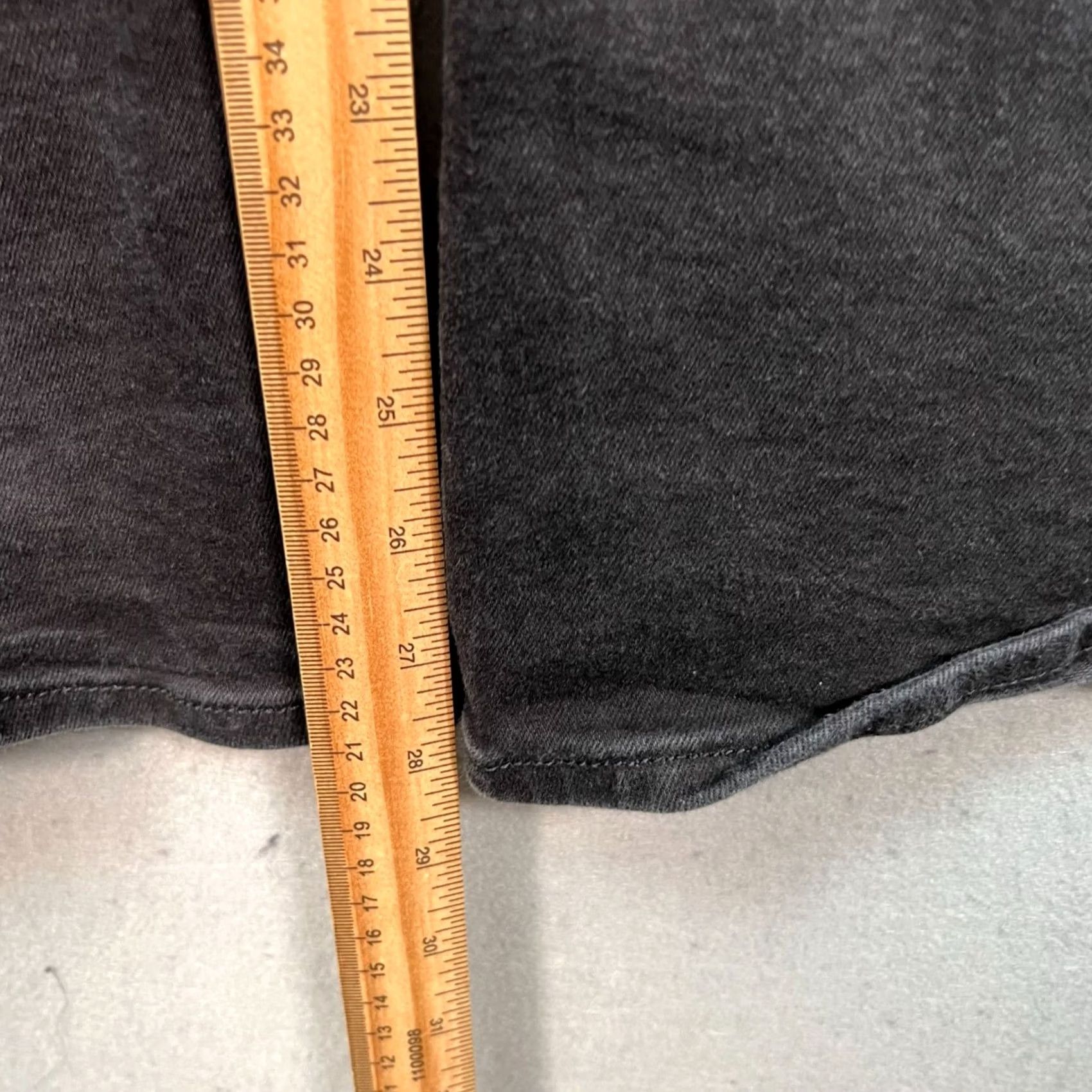 Abercrombie & Fitch Abercrombie & Fitch Jeans Womens 32 / 14 Black Denim Ultra High Rise Flare Size 24" / US 00 / IT 34 - 7 Thumbnail
