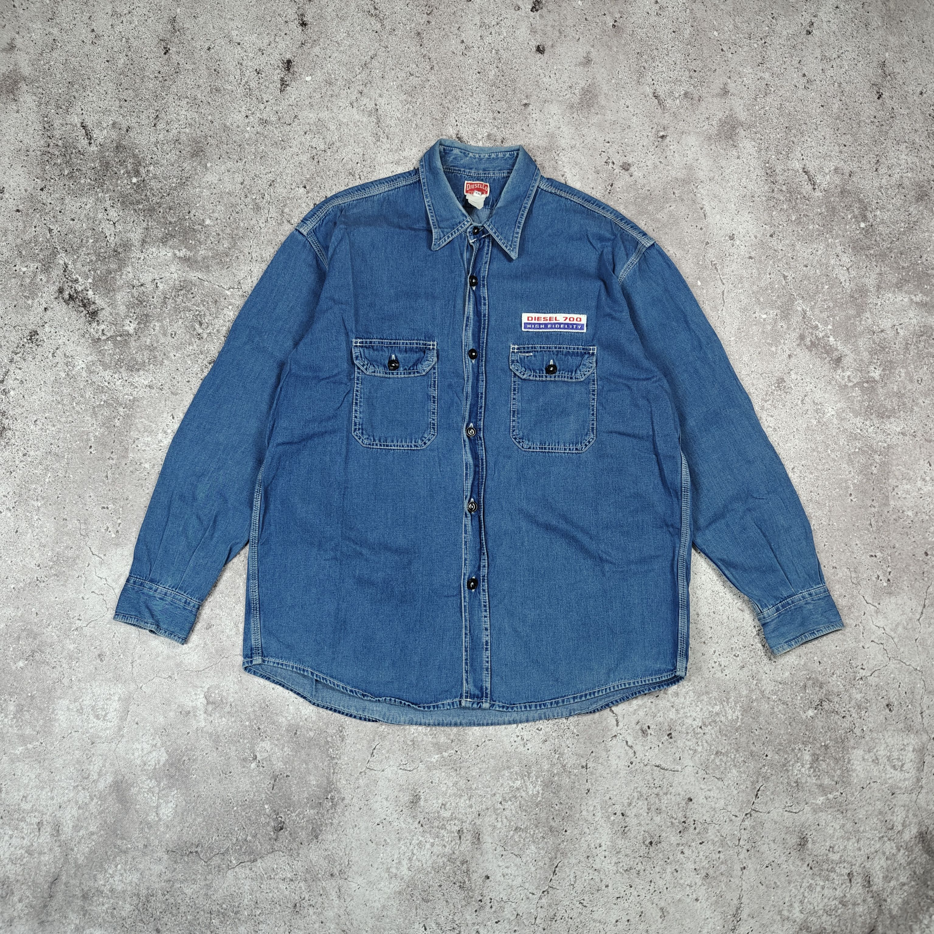 Diesel Diesel Shirt VTG Archive Denim Jacket Blue size XL Size US XL / EU 56 / 4 - 1 Thumbnail
