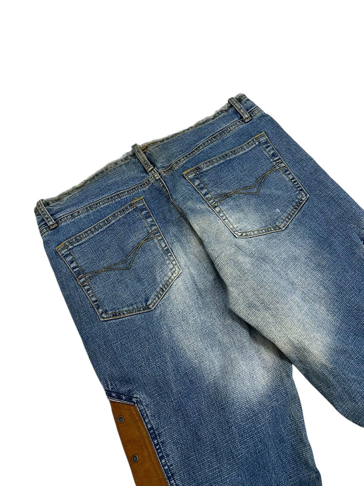 Hysteric Glamour Flare Unisex Lazer Jean Hybrid Country Cowboy Style Lace Up Size US 30 / EU 46 - 12 Thumbnail