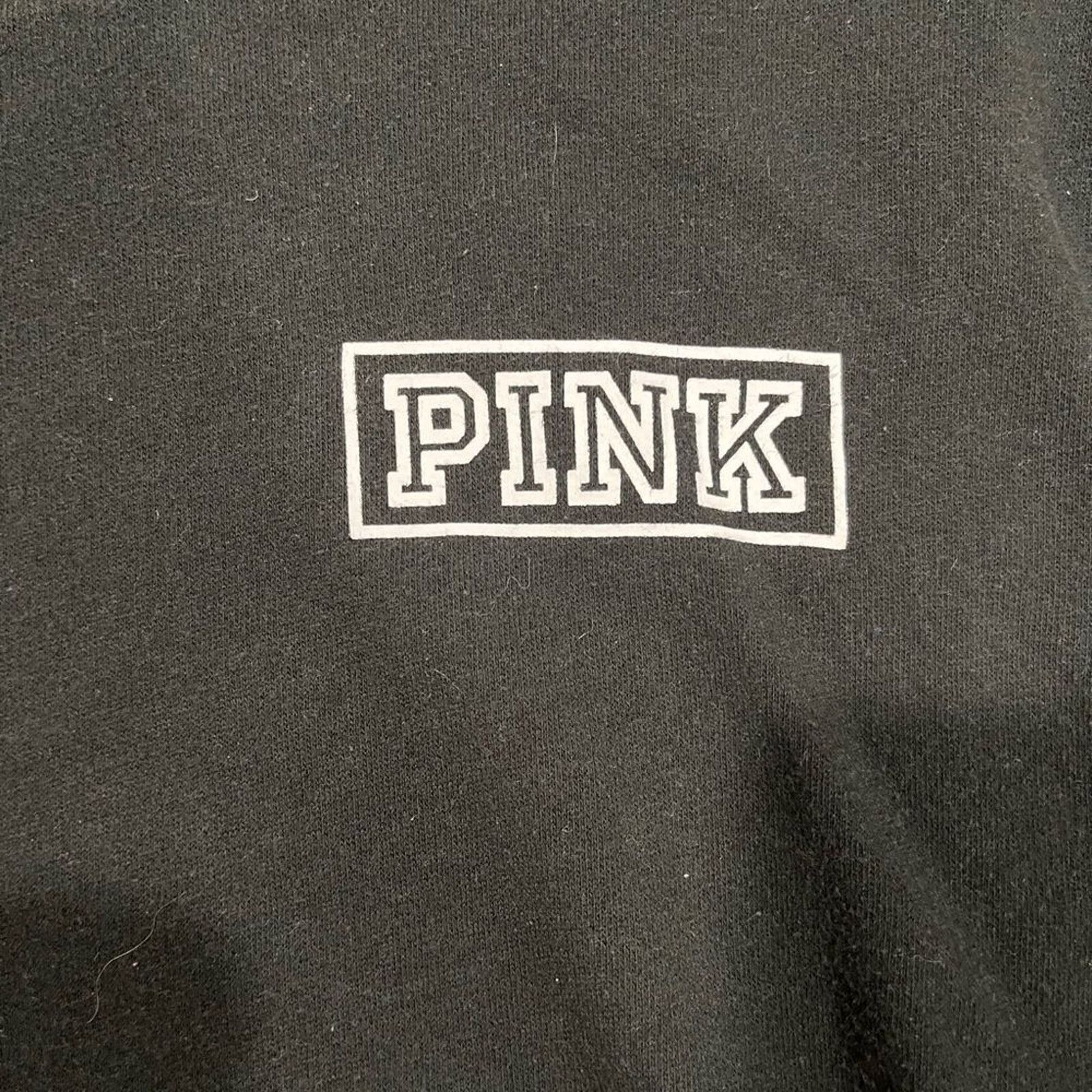 Victoria's Secret Victoria’s Secret PINK Black and White Pullover Sweatshirt Size M / US 6-8 / IT 42-44 - 2 Thumbnail