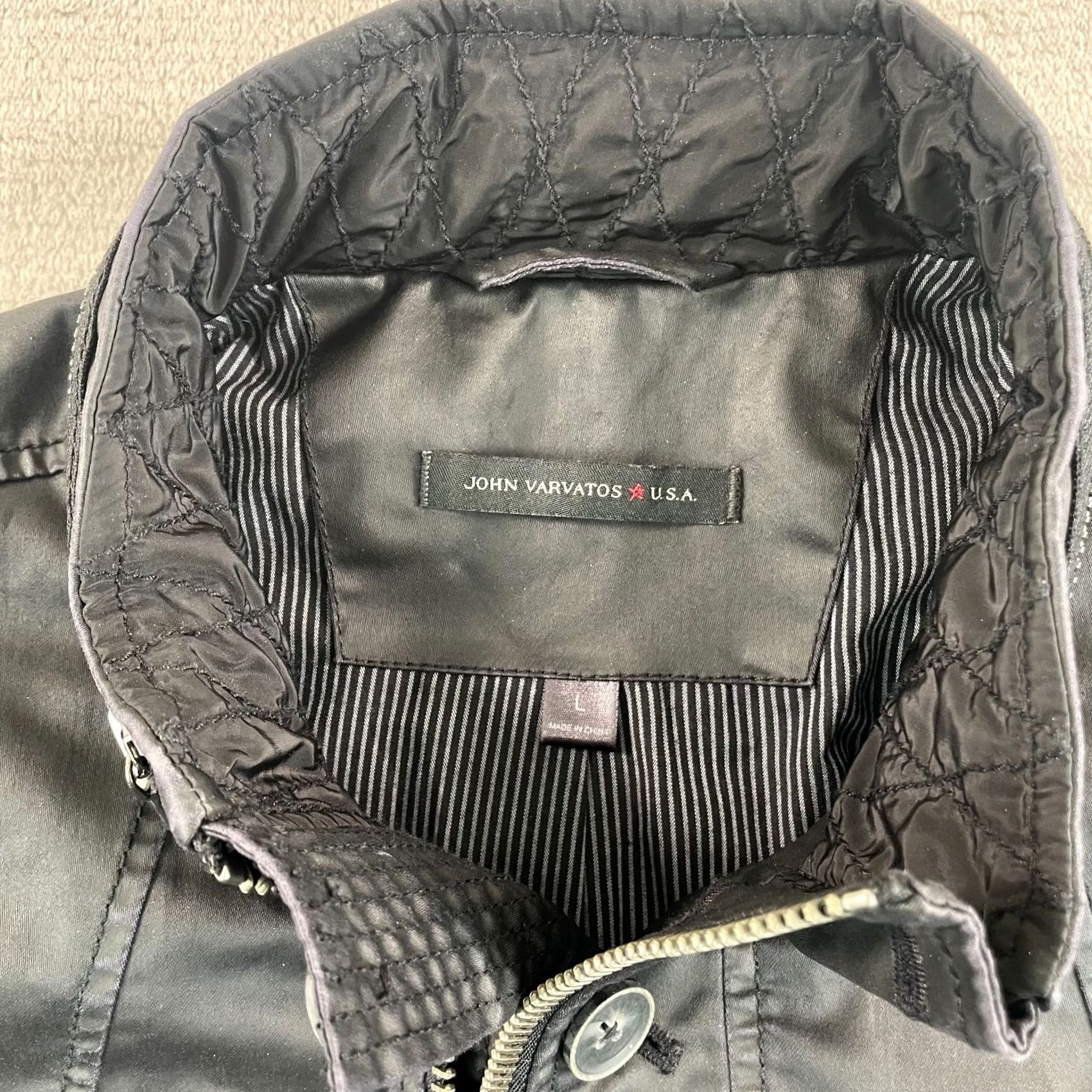 John Varvatos John Varvatos OFFICER FIELD JACKET Men Large Black Full Zip Hooded NWOT Size US L / EU 52-54 / 3 - 2 Thumbnail