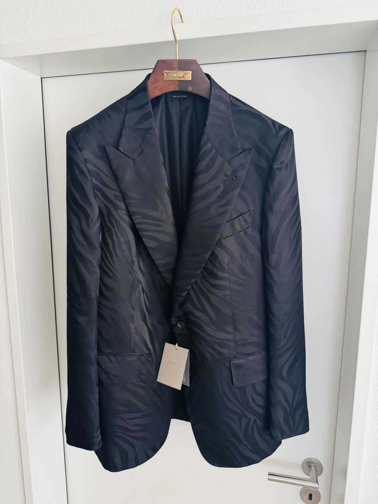 Tom Ford Tom Ford Zebra Blazer Silk Blend sz. 56! Size 46R - 1 Thumbnail