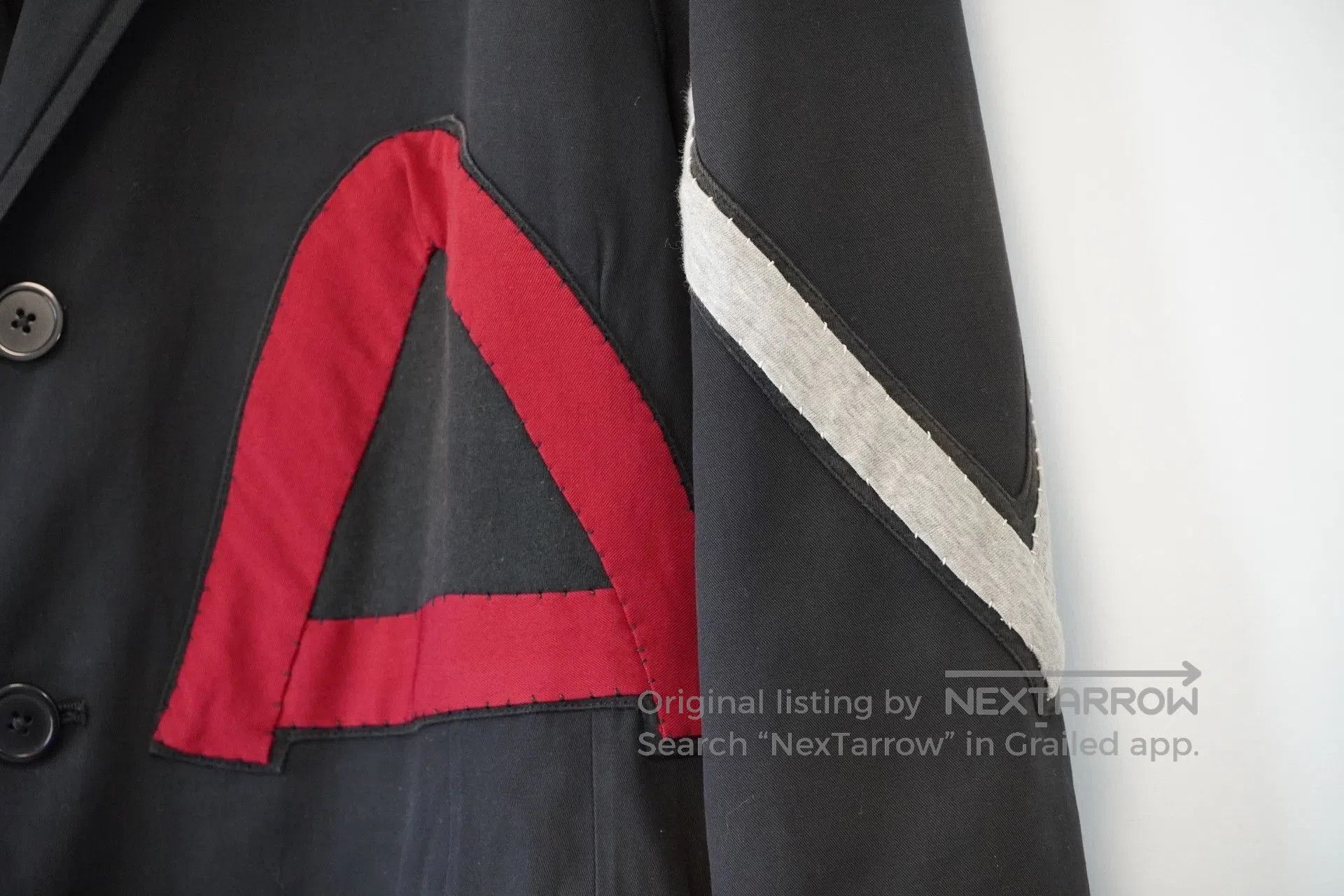 Yohji Yamamoto Yohji Yamamoto Letter Patch Jacket. Size US M / EU 48-50 / 2 - 6 Thumbnail