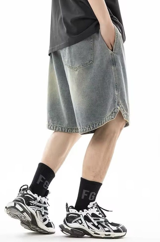 Japanese Brand × Jean denim shorts with triangular slit Size US 29 - 3 Thumbnail