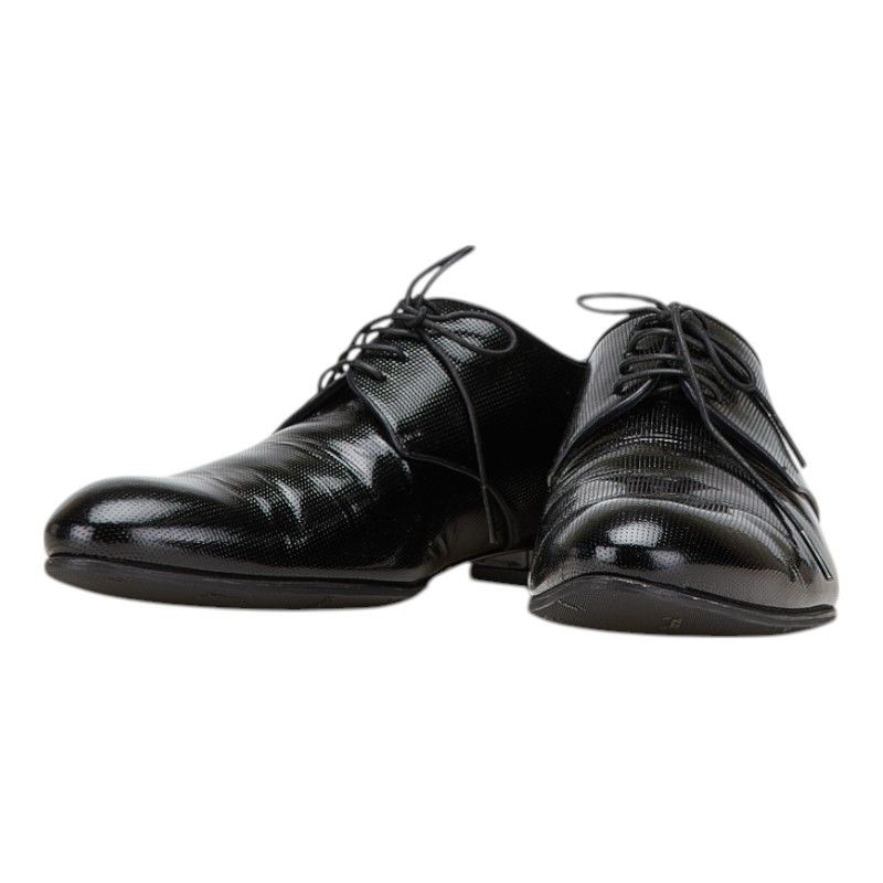 Louis Vuitton Louis Vuitton Patent Leather Dress Shoes Business Shoes St0132 Enamel Shoes in Black