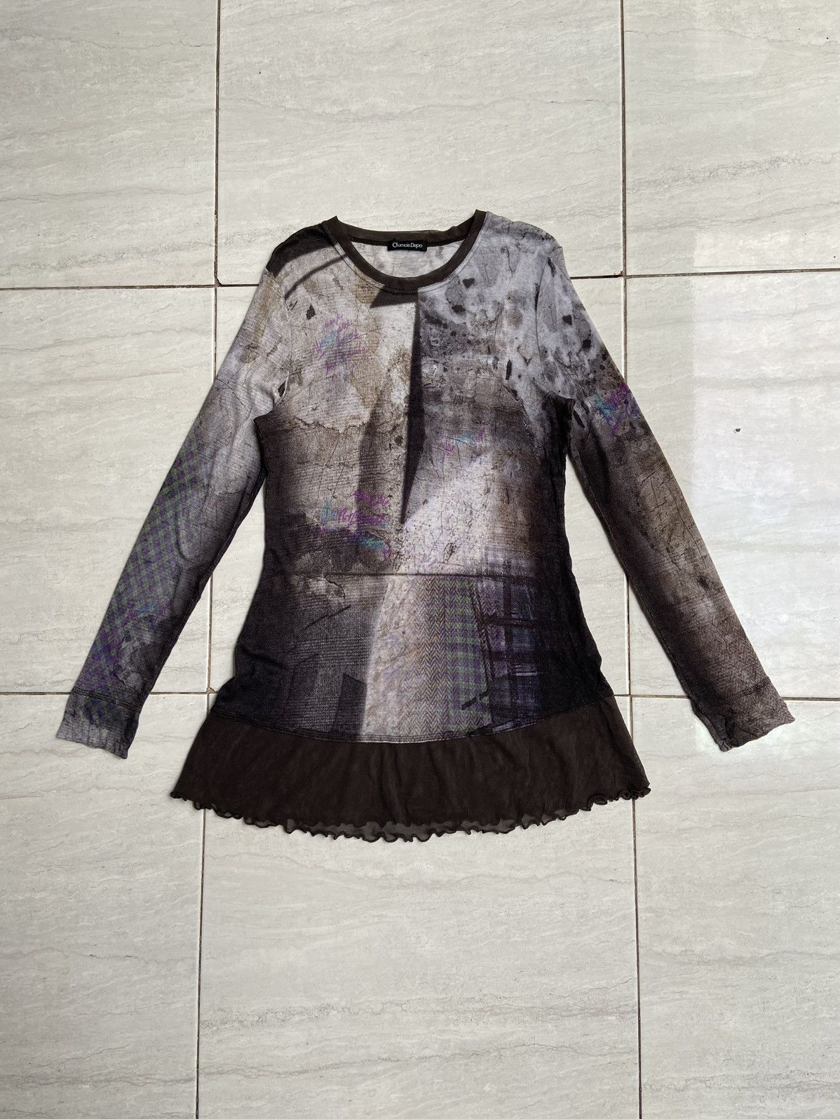 Designer × Japanese Brand CHAMOIS DEPO Motive T-shirt Size US XXS / EU 40 - 1 Thumbnail