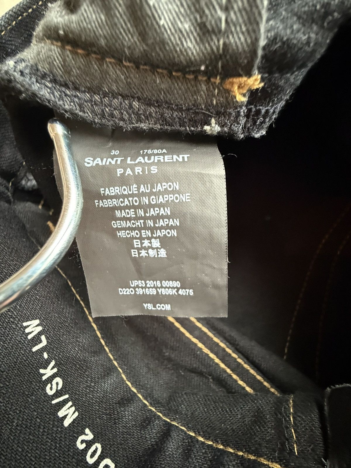 Saint Laurent Paris SS16 Saint Laurent surf sound crash trash black ripped jeans Size US 30 / EU 46 - 23 Thumbnail