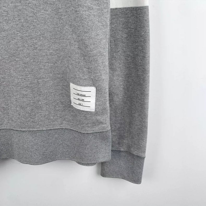 Thom Browne Thom Browne Round collar long sleeve hoodie Size US L / EU 52-54 / 3 - 4 Thumbnail