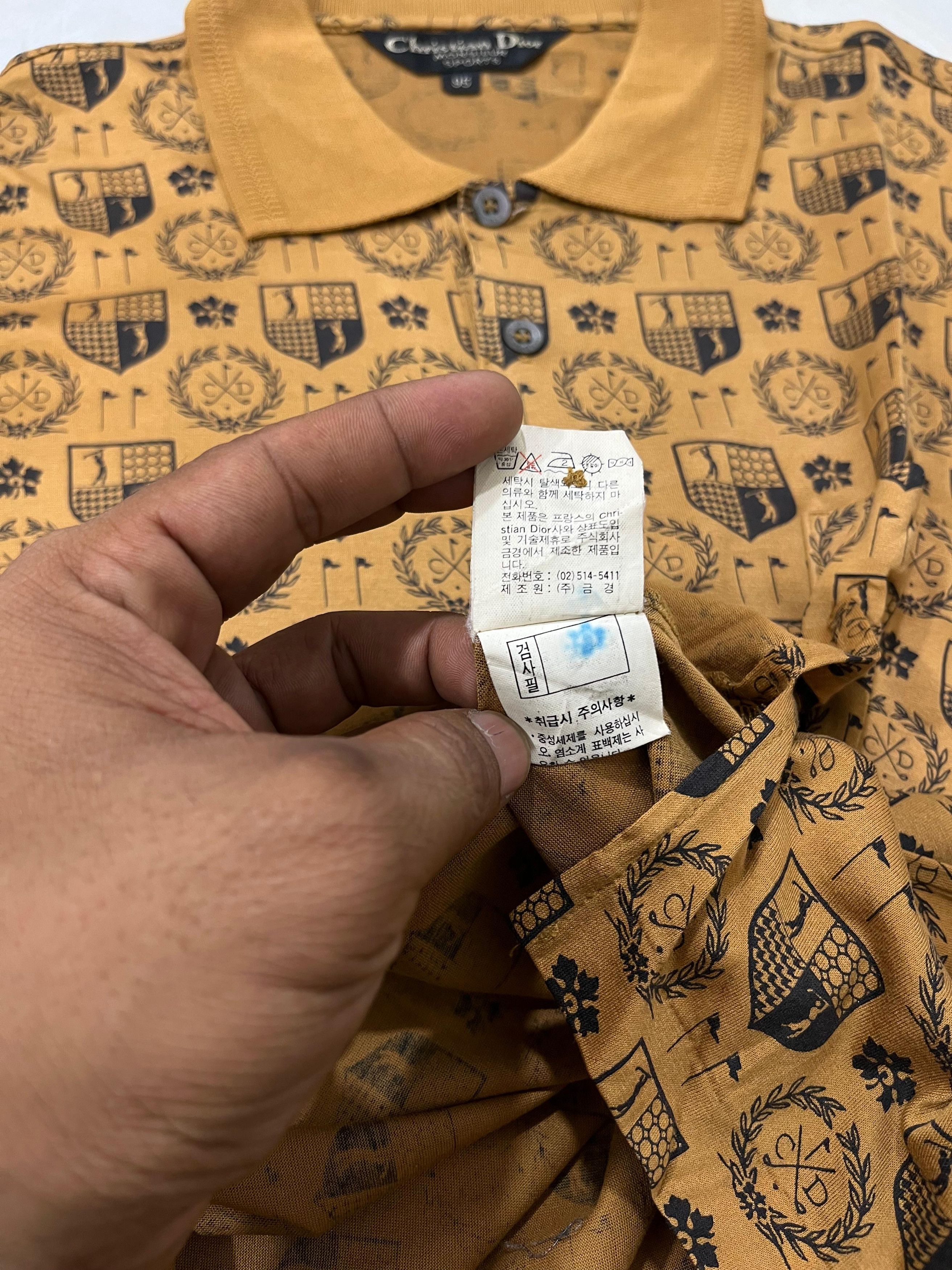 Christian Dior Monsieur Vintage Christian Dior Sports Golf Printed Polo Size US M / EU 48-50 / 2 - 8 Thumbnail
