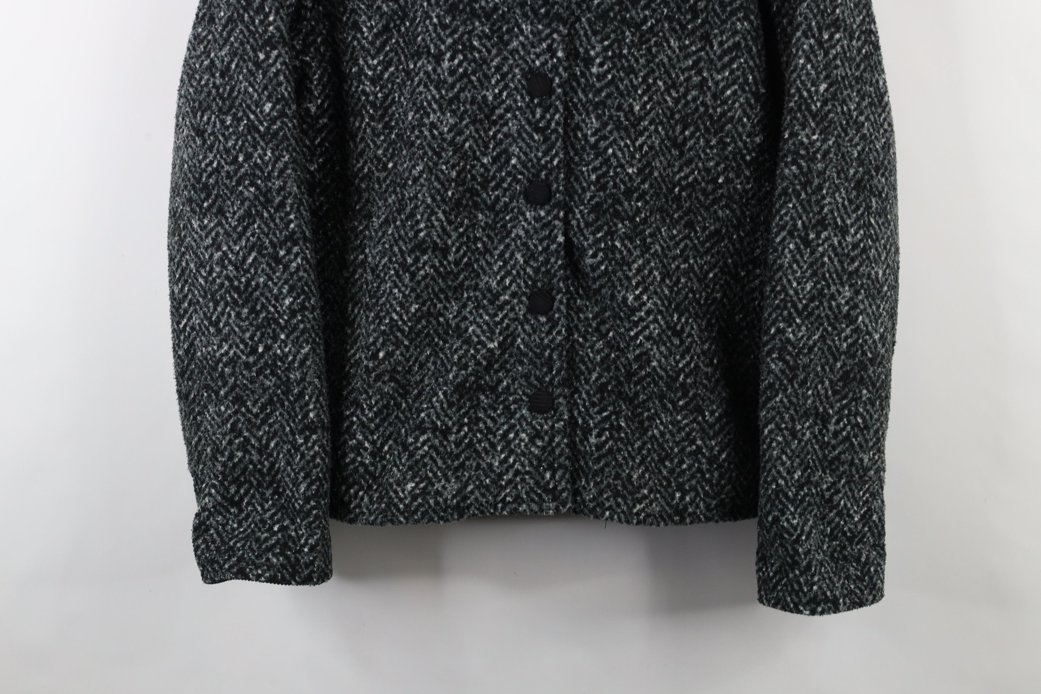 Vintage Vintage 90s Streetwear Collar Herringbone Button Jacket Size M / US 6-8 / IT 42-44 - 3 Thumbnail