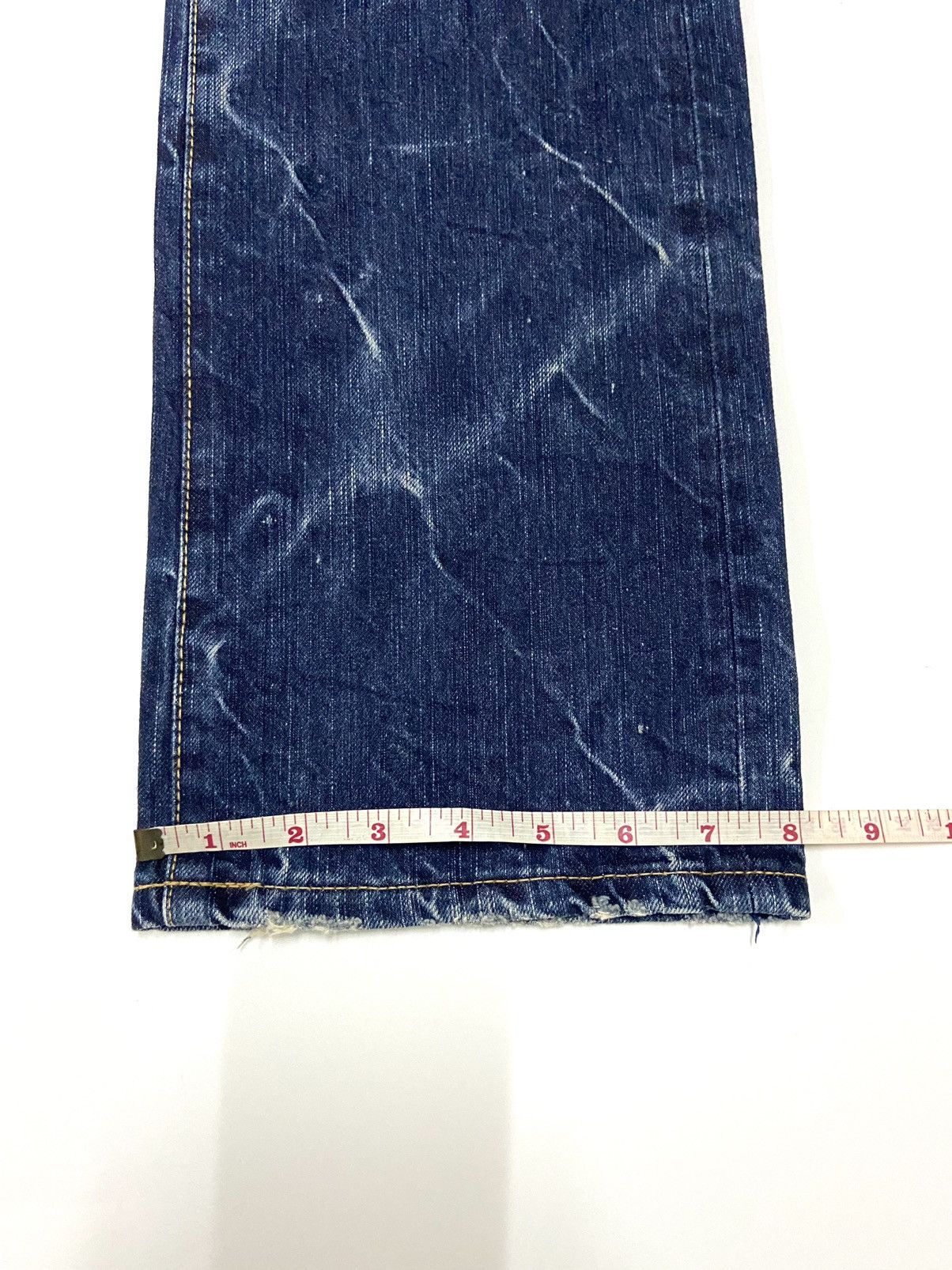 Japanese Brand BLUE WAY DISTRESSED JEANS Size US 34 / EU 50 - 11 Thumbnail