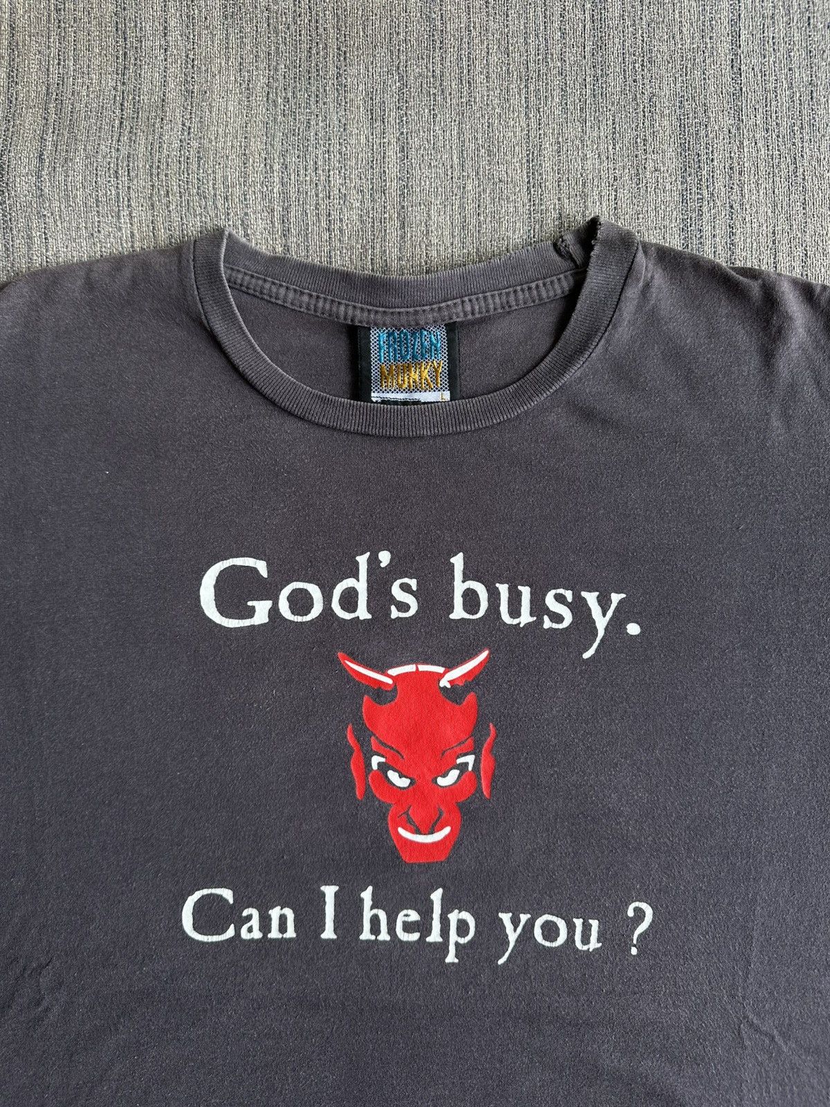 Other Vintage God’s Busy Devil Evil can i help you Promo Tee Size US L / EU 52-54 / 3 - 1 Thumbnail