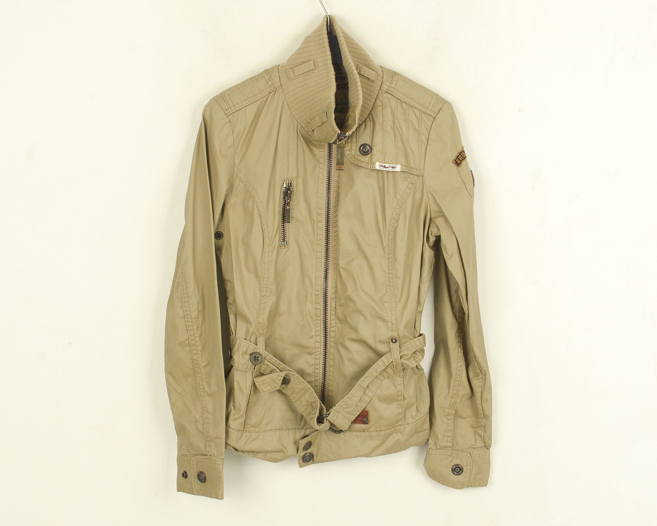 khujo LISSY Women S Jacket Trenchcoat Belted Coat Outdoor Cotton Size S / US 4 / IT 40 - 1 Thumbnail