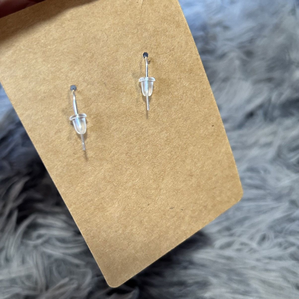 Handmade Handcrafted genuine amethyst dragon vein earrings Size ONE SIZE - 4 Thumbnail