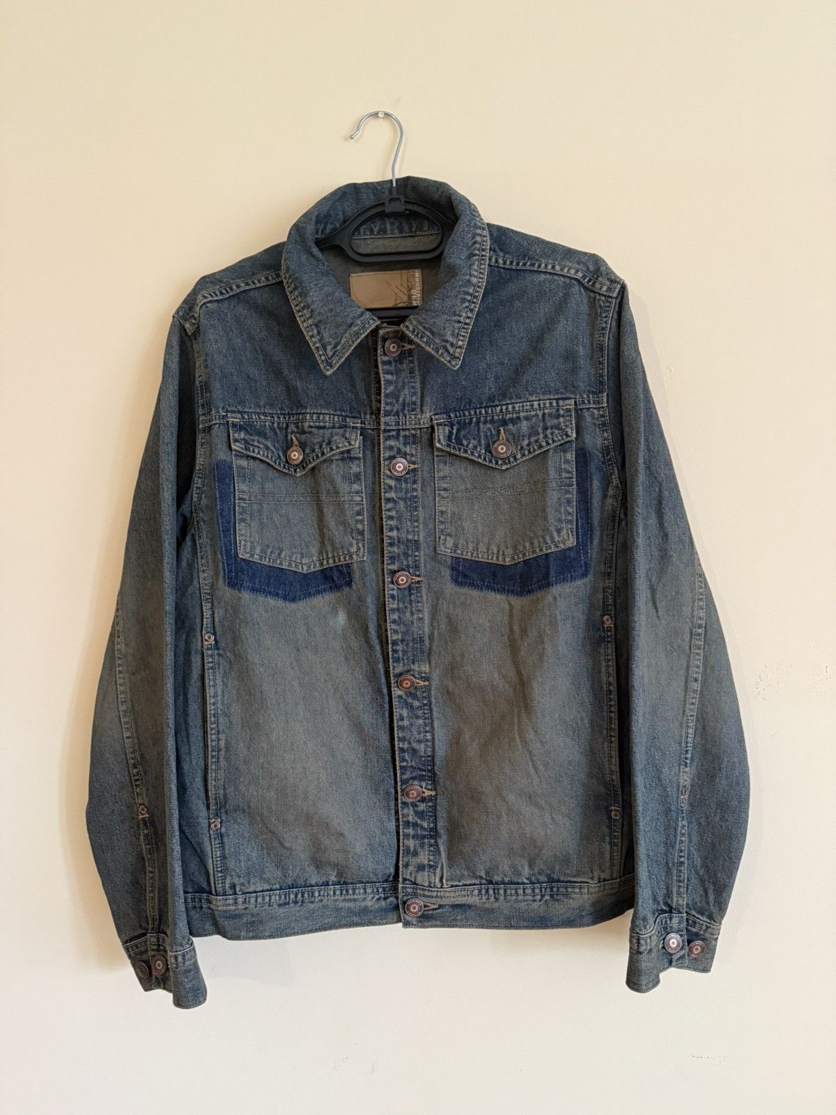 Oakley × Vintage VTG Oakley Distressed Denim Blue Jean Jacket Y2K Industrial Size US M / EU 48-50 / 2 - 1 Thumbnail