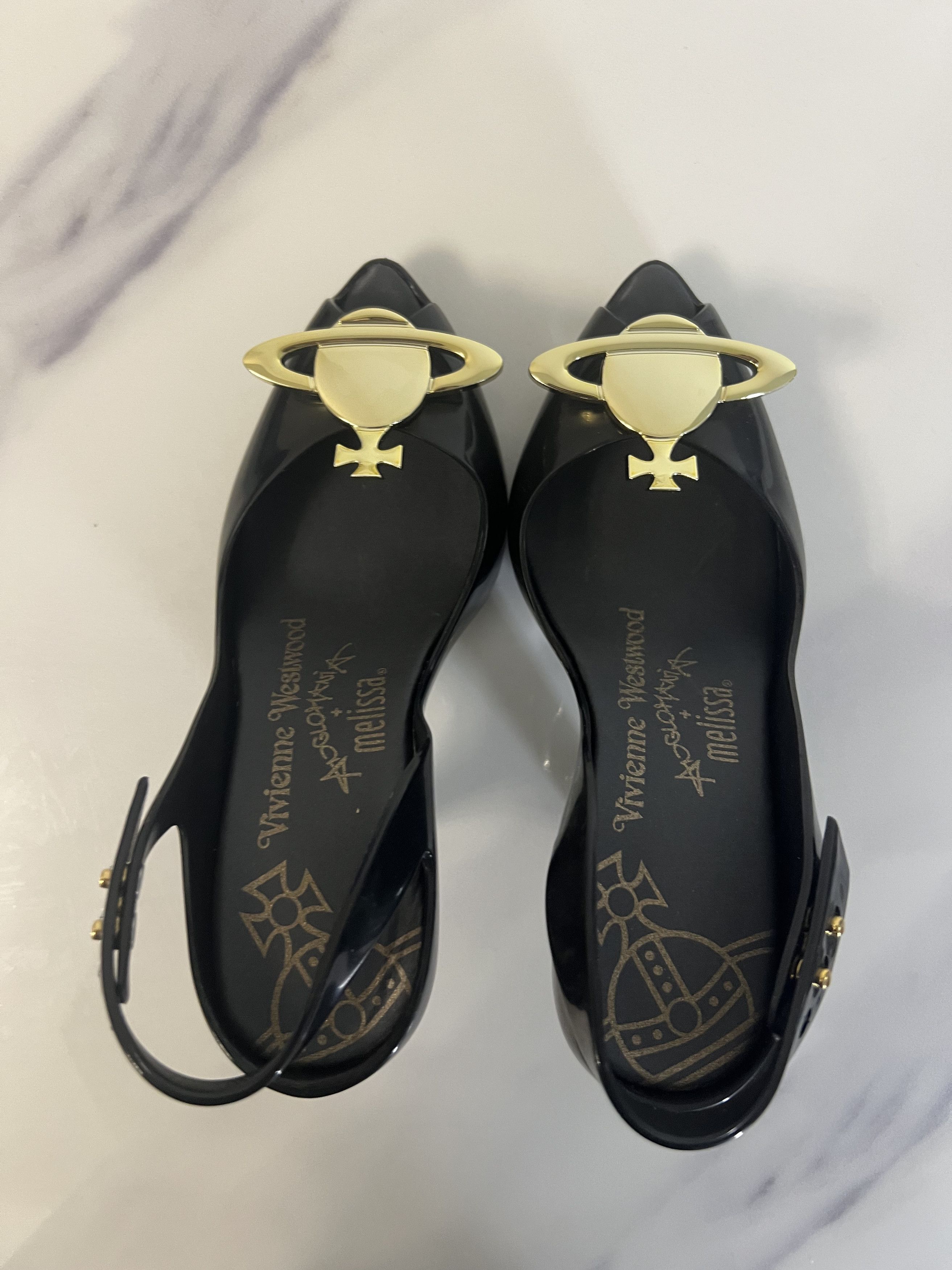 Vivienne Westwood 31795 Vivienne Westwood Anglomania Rubber Heel Size US 5.5 / IT 35.5 - 7 Thumbnail