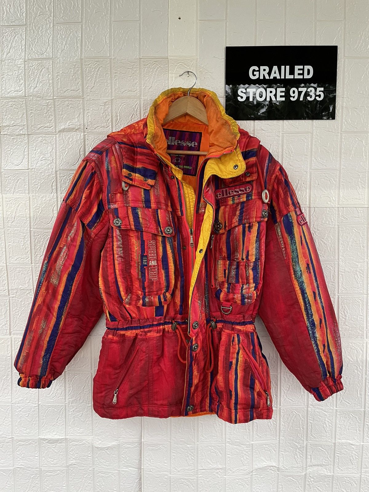 Ellesse Vintage Ellesse Ski Heavy Jacket Size US M / EU 48-50 / 2 - 1 Thumbnail