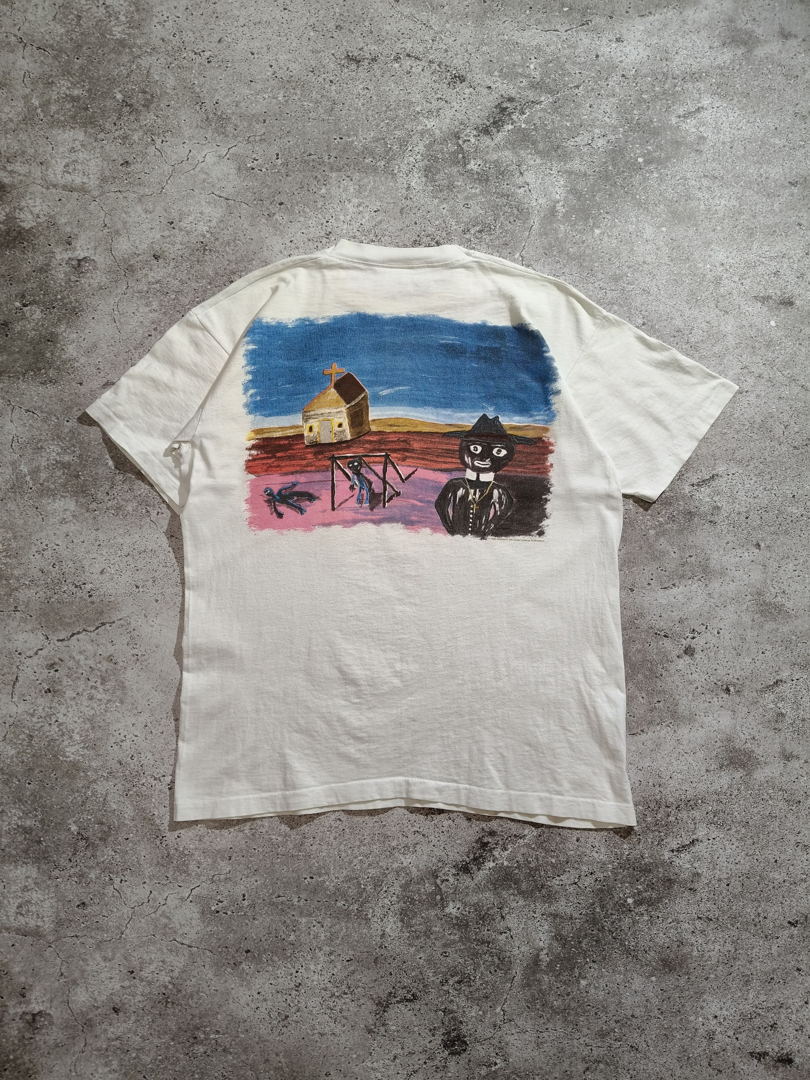 Vintage Midnight Oil 1993 Band Merch T-Shirt Size US XL / EU 56 / 4 - 2 Thumbnail