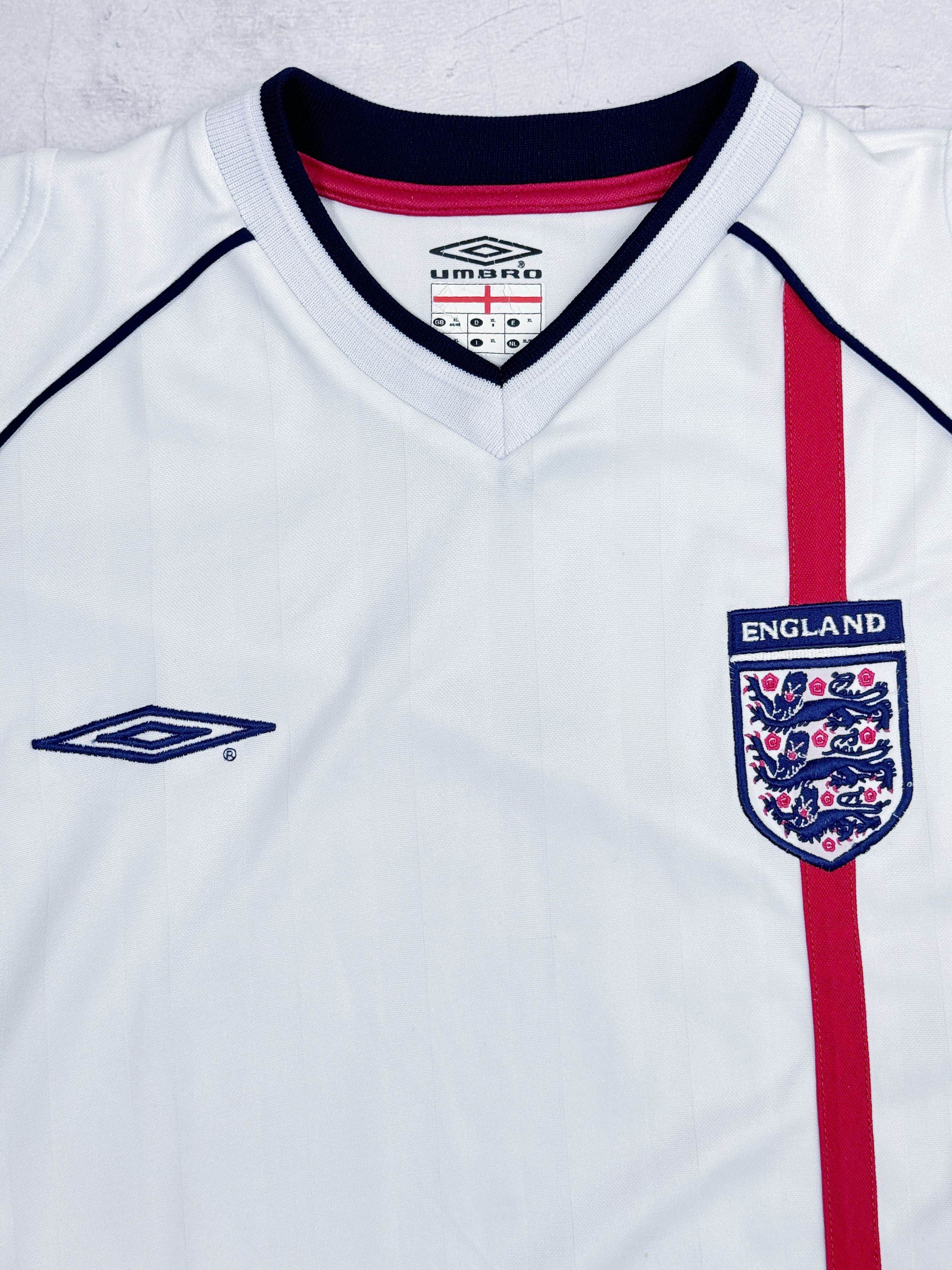 Umbro × Vintage Vintage 2001 England Home Shirt by Umbro Size US L / EU 52-54 / 3 - 3 Thumbnail