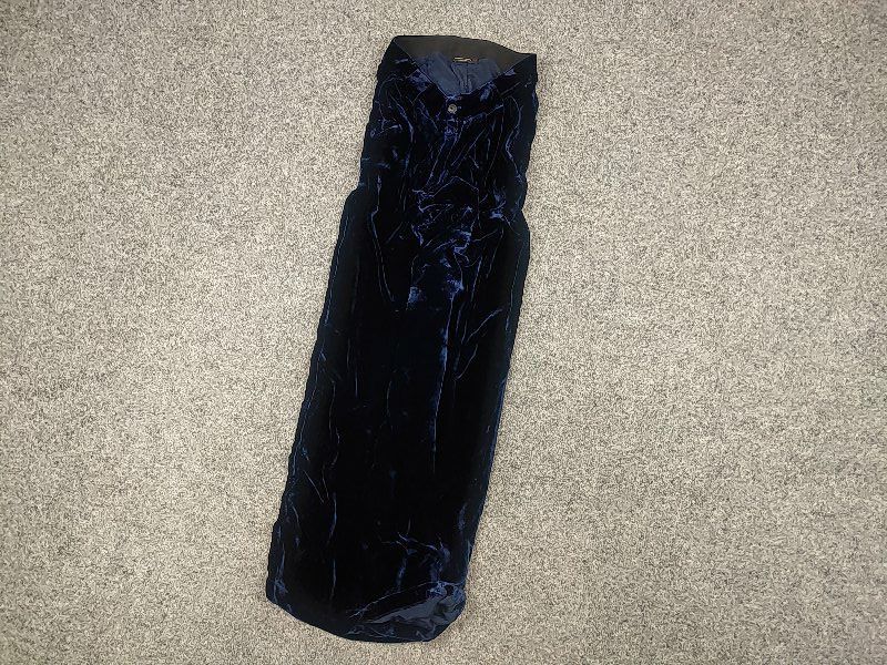 Roberto Collina Roberto Collina Italy Design Velour Wide Leg Dark Blue Pants Size 40" / US 18 - 3 Thumbnail