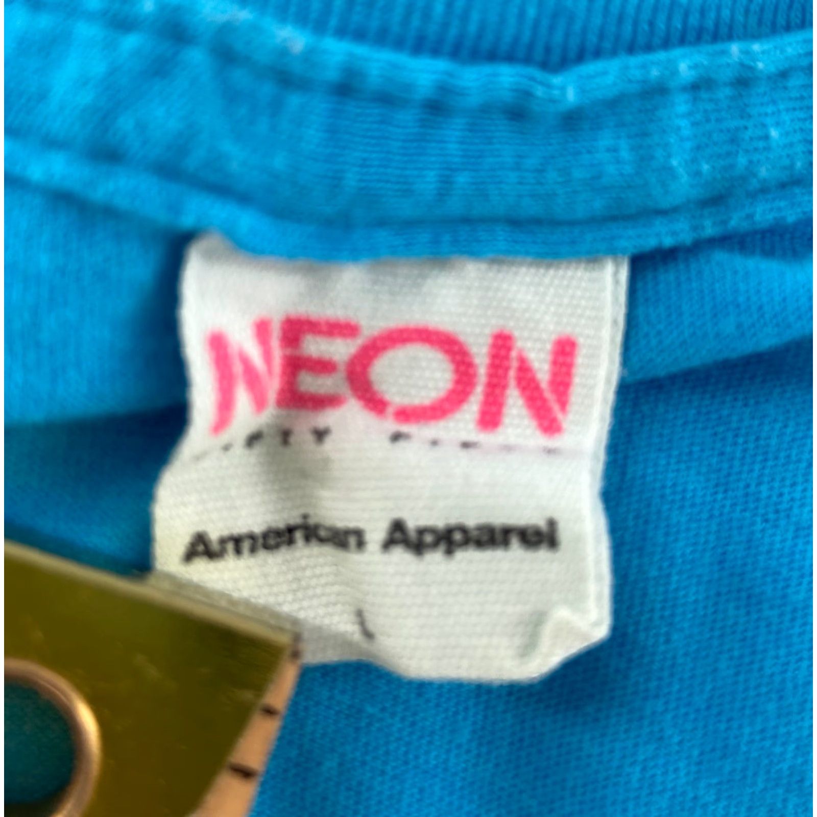 American Apparel American Apparel Shirt Adult Large Neon Blue Portland Crossfit Unicorn Tiger Bear Dual Graphics Slim Knit Crew Neck Short Sleeve Logo 90s Event Mens L Size US L / EU 52-54 / 3 - 4 Thumbnail