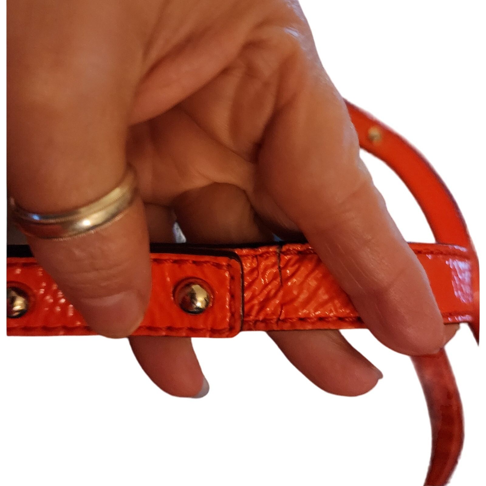 Kate Spade Kate Spade Neon Orange Coated Canvas Flap Crossbody Size ONE SIZE - 9 Thumbnail