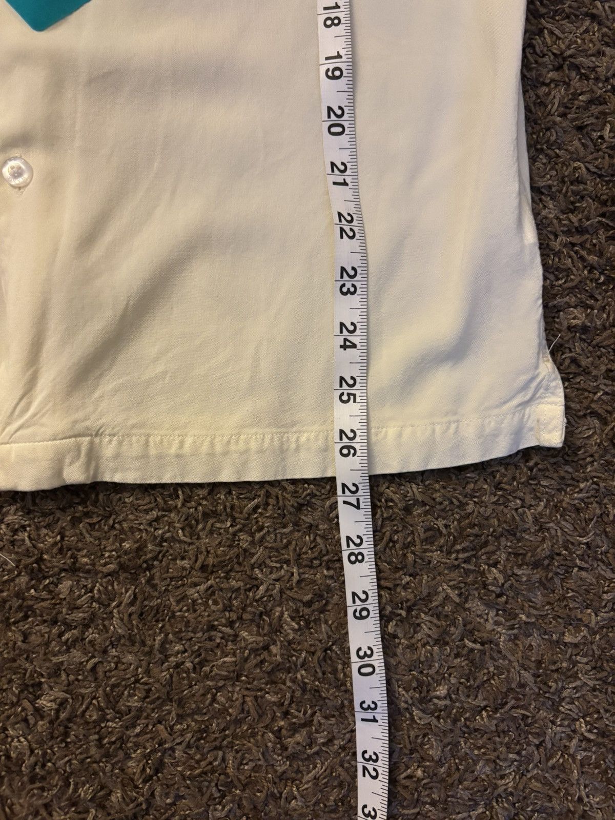 Golf Wang GOLFWANG Cream Short-Sleeve Button Up w/ Heart Graphic Size US M / EU 48-50 / 2 - 5 Thumbnail