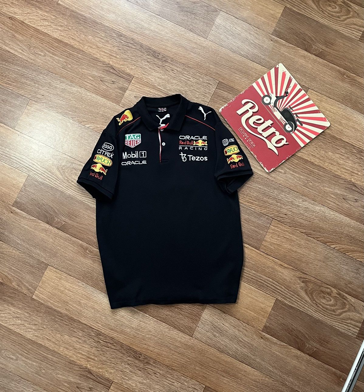 Red Bull Vintage Puma Red Bull Racing Mobil 1 Team Polo T Shirt Size US L / EU 52-54 / 3 - 1 Thumbnail