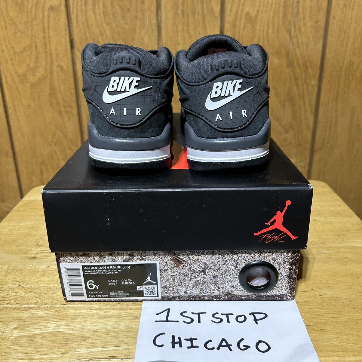 Designer × Jordan Brand × Nike Nigel Sylvester Air Jordan 4 RM Driveway Grey GS Size 6Y NEW Size US 6 / EU 39 - 3 Thumbnail