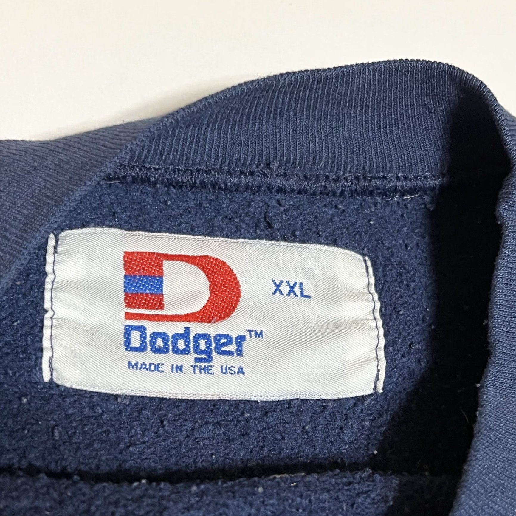 Vintage VINTAGE Dodger Embroidered Michigan Crewneck Sweatshirt Made in USA Men's XXL Crew Neck Blue Cotton Blend Pullover Embroidered Sweatshirt USA Men Size US XXL / EU 58 / 5 - 7 Thumbnail