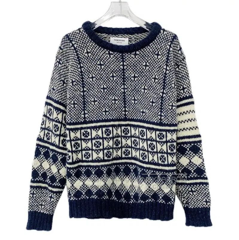 Thom Browne Thom Browne Navy Wool Men's Sweater . Size US S / EU 44-46 / 1 - 1 Thumbnail