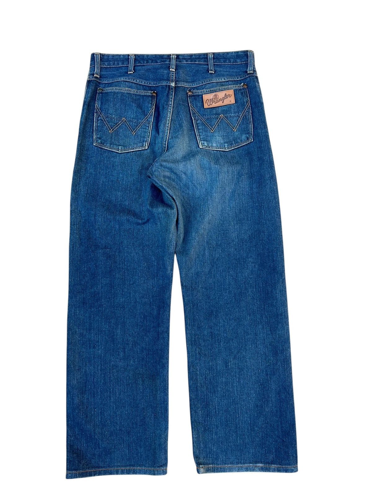 Wrangler Vintage 90s Wrangler Blue Bell Mud Denim Selvedge Jeans Size US 35 - 15 Thumbnail