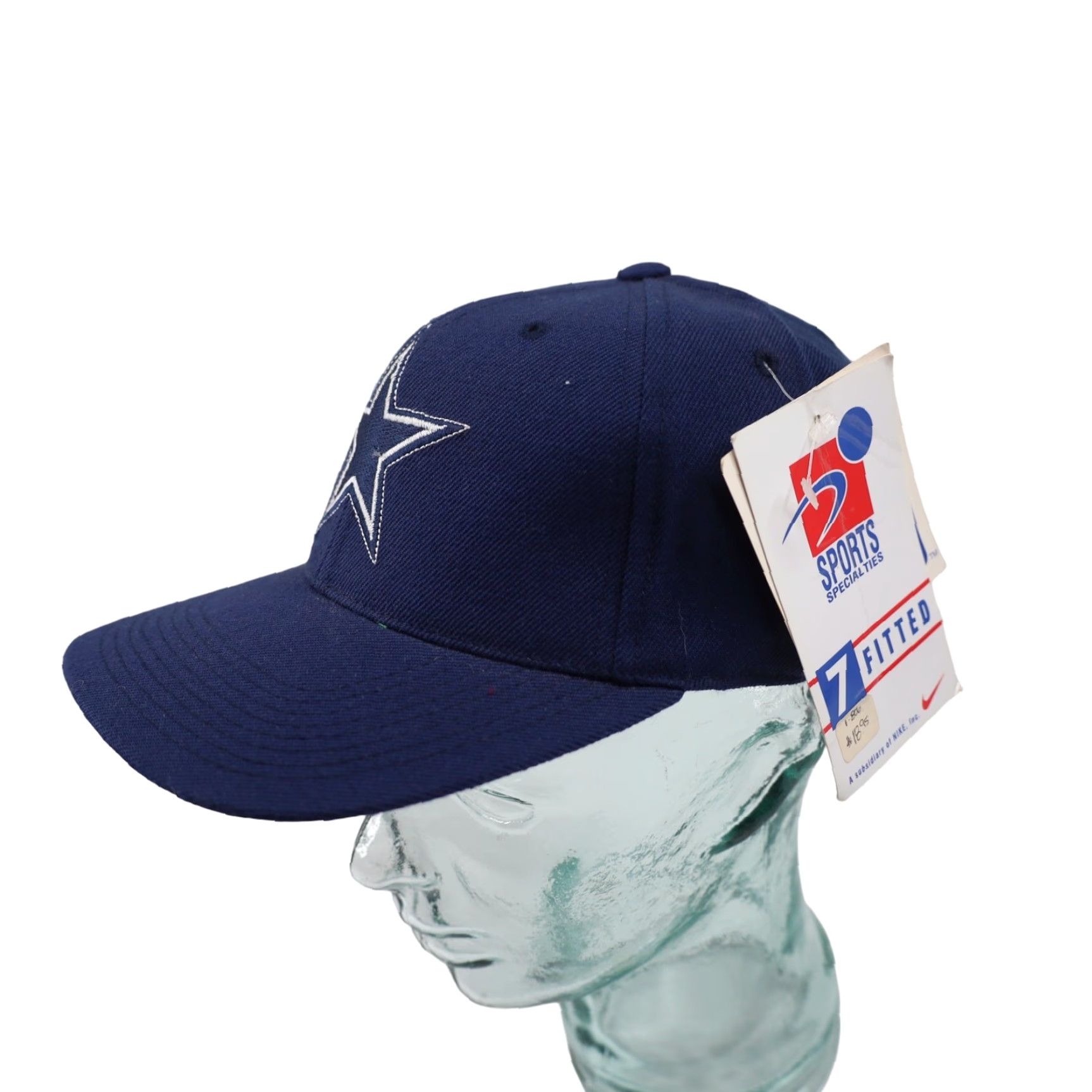 Sports Specialties VINTAGE Sport Specialties Dallas Cowboys Fitted Cap Mens 7 Blue Cap Size ONE SIZE - 2 Thumbnail