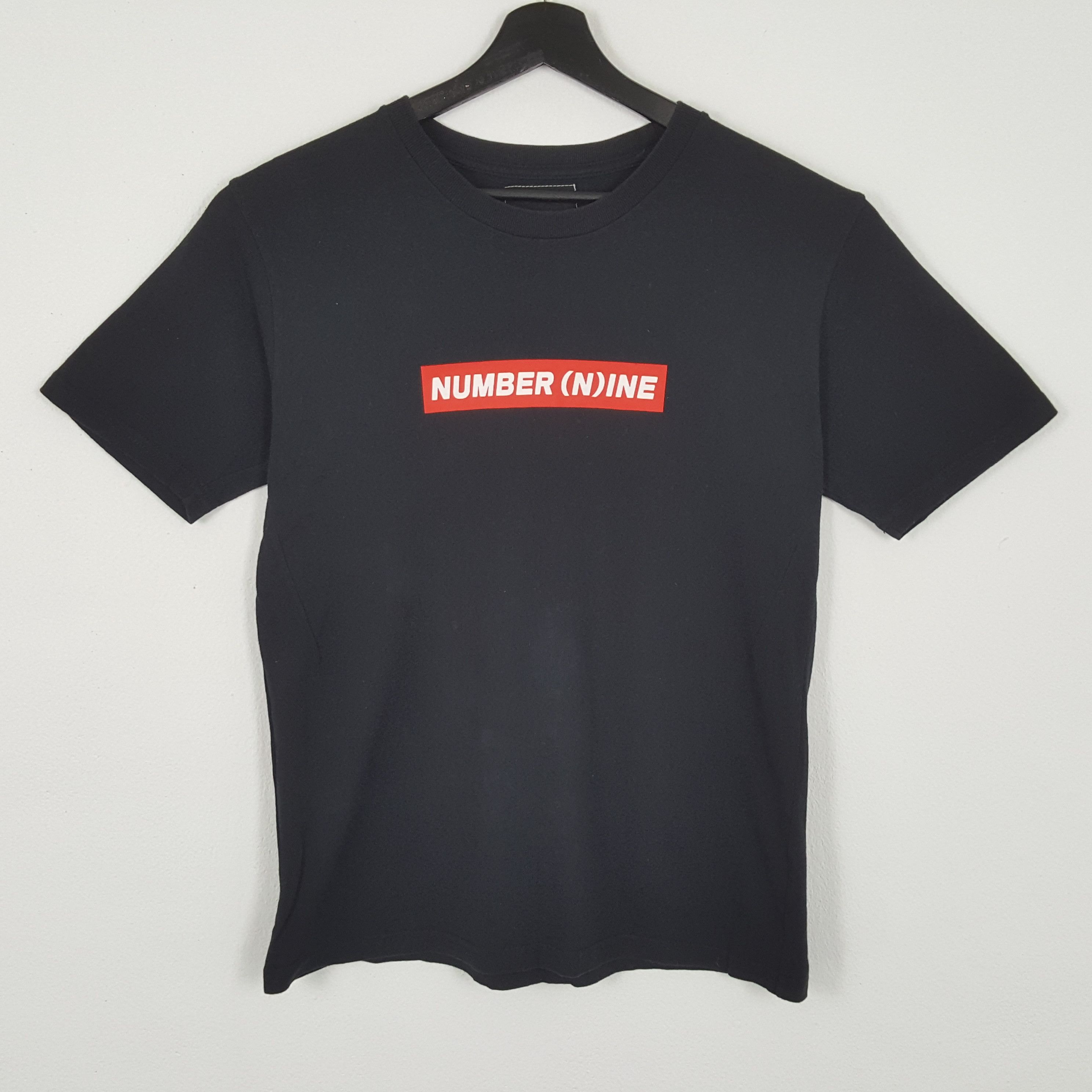 Japanese Brand NUMBER (N)INE Box Logo Spell Out Design Tshirt Size US M / EU 48-50 / 2 - 1 Thumbnail