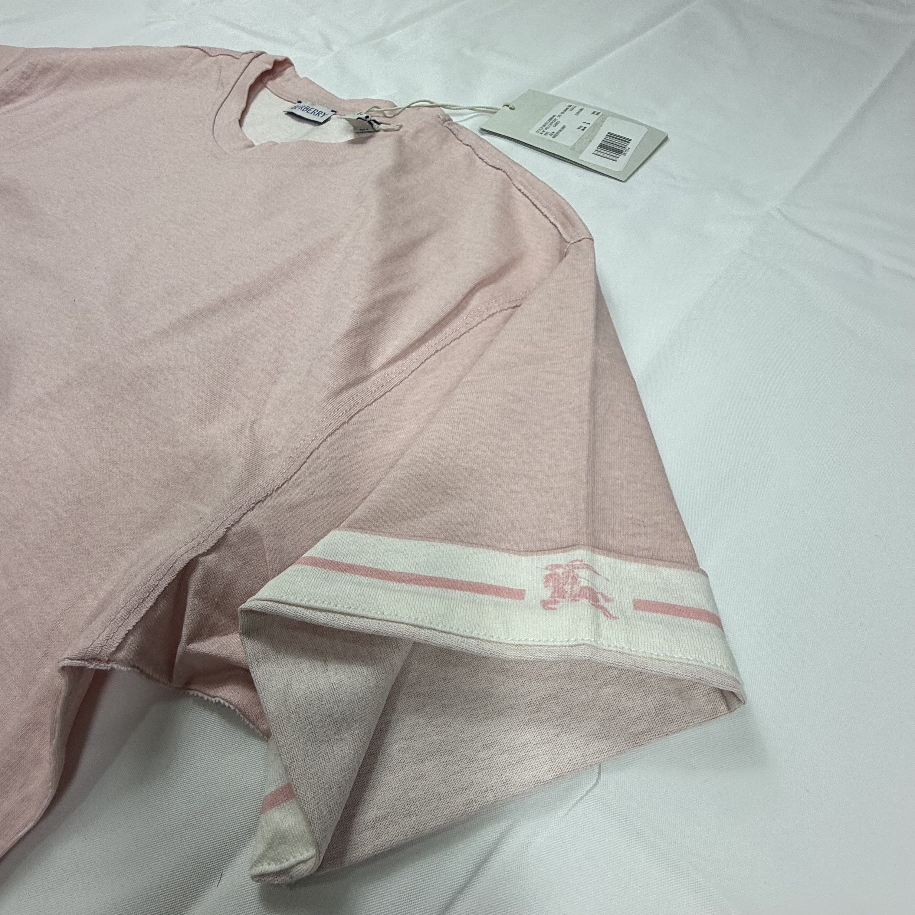 Burberry Burberry Mens Millepoint T-Shirt Pink Equestrian Knight Size US XS / EU 42 / 0 - 3 Thumbnail